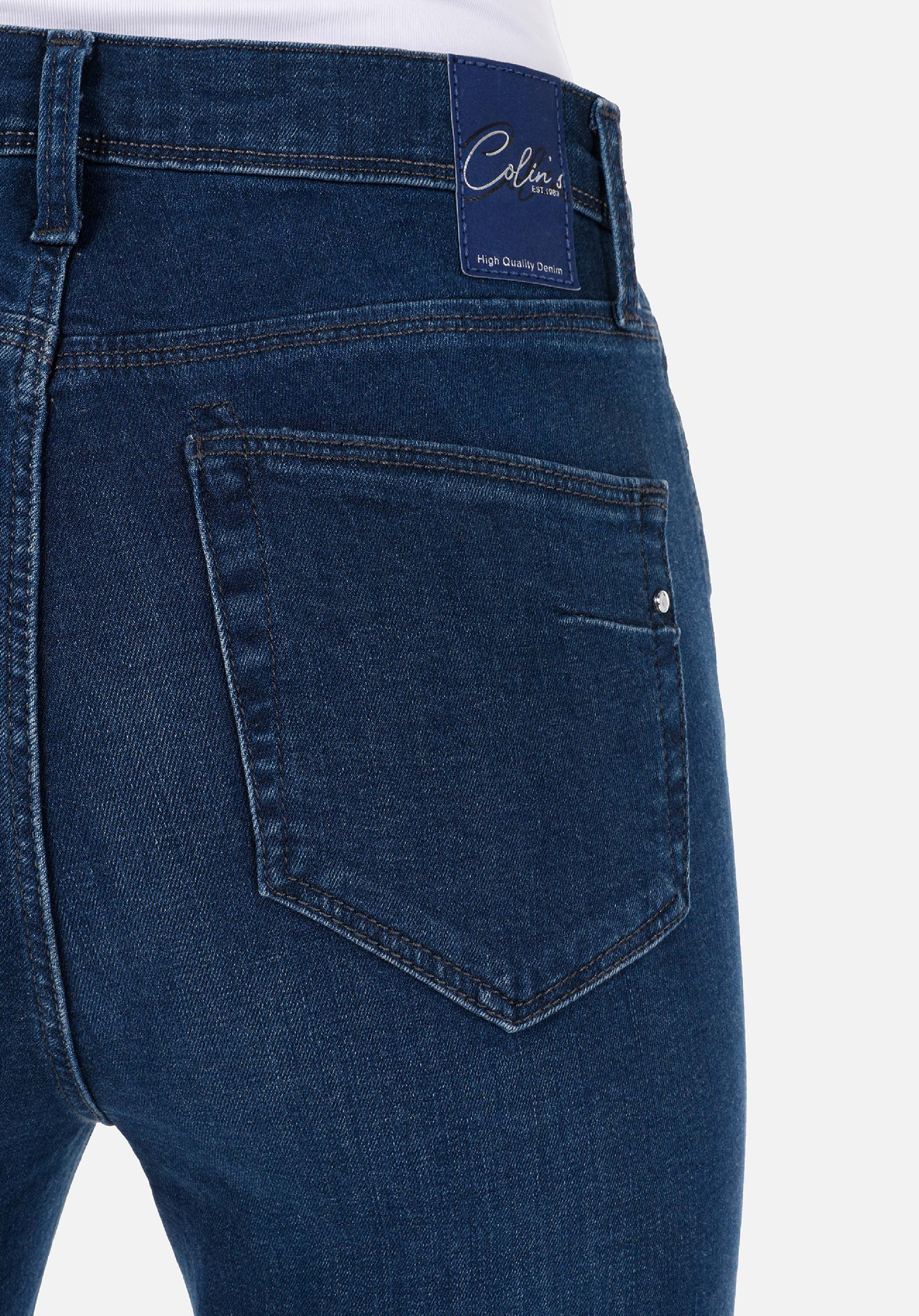 Slim Fit   Kadın Koyu İndigo Jean Pantolon