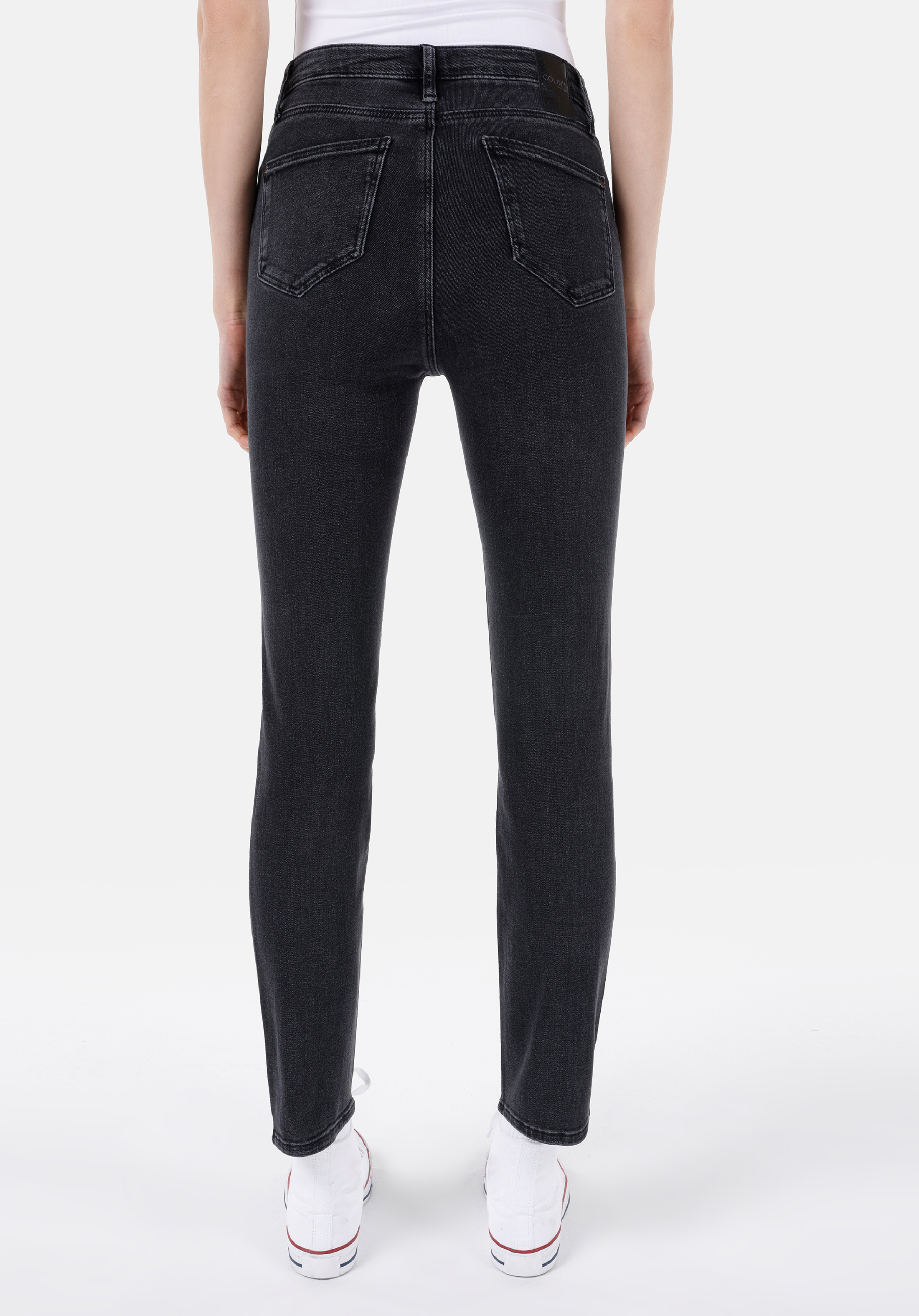 Slim Fit   Kadın Siyah Jean Pantolon