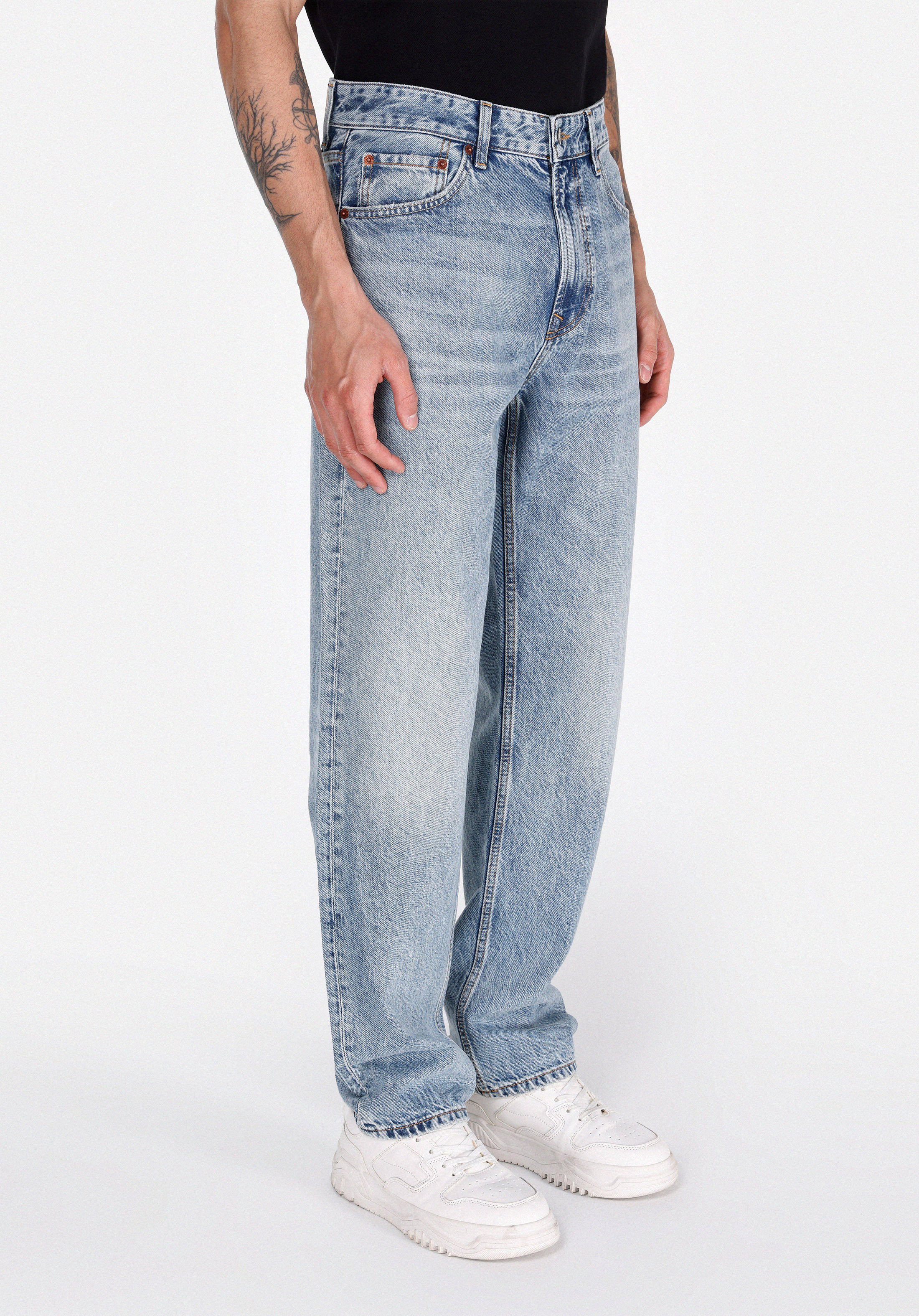 Regular Fit   Erkek İndigo Ecologic Jean Pantolon