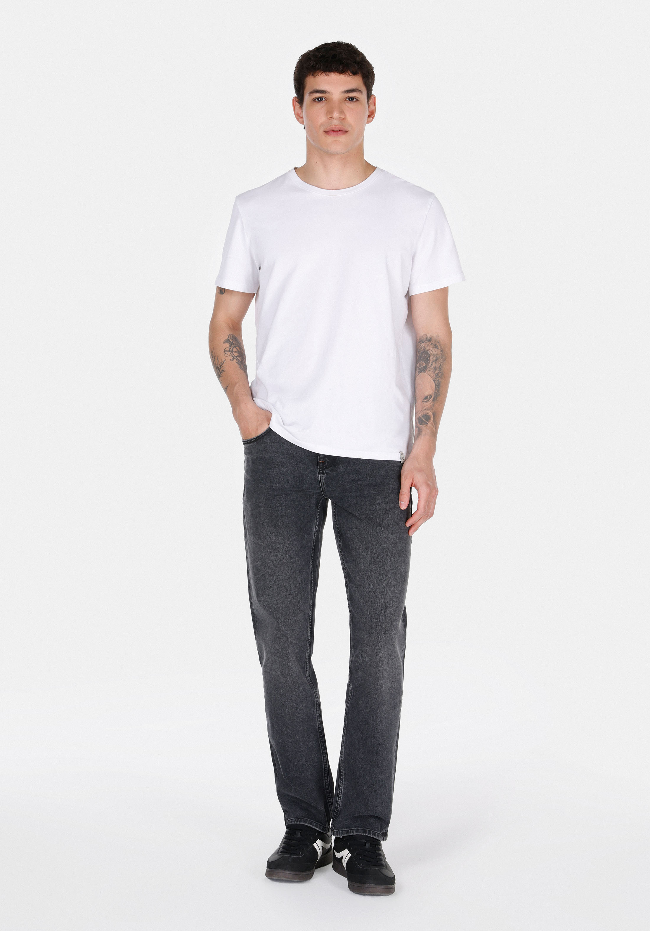 Straight Fit Düşük Bel Düz Paça Erkek Denim Jean Pantolon