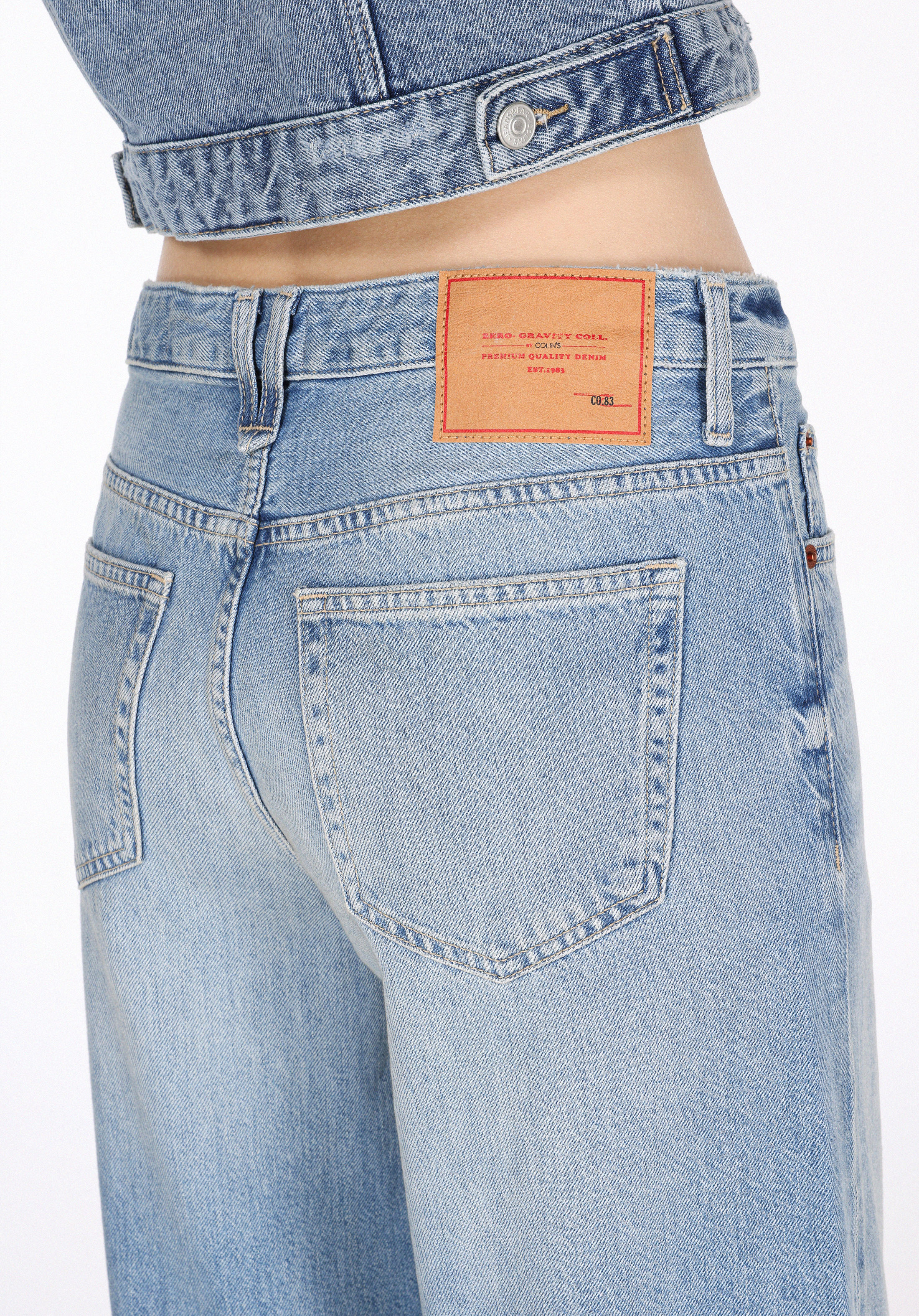 Loose Fit   Kadın İndigo Jean Pantolon