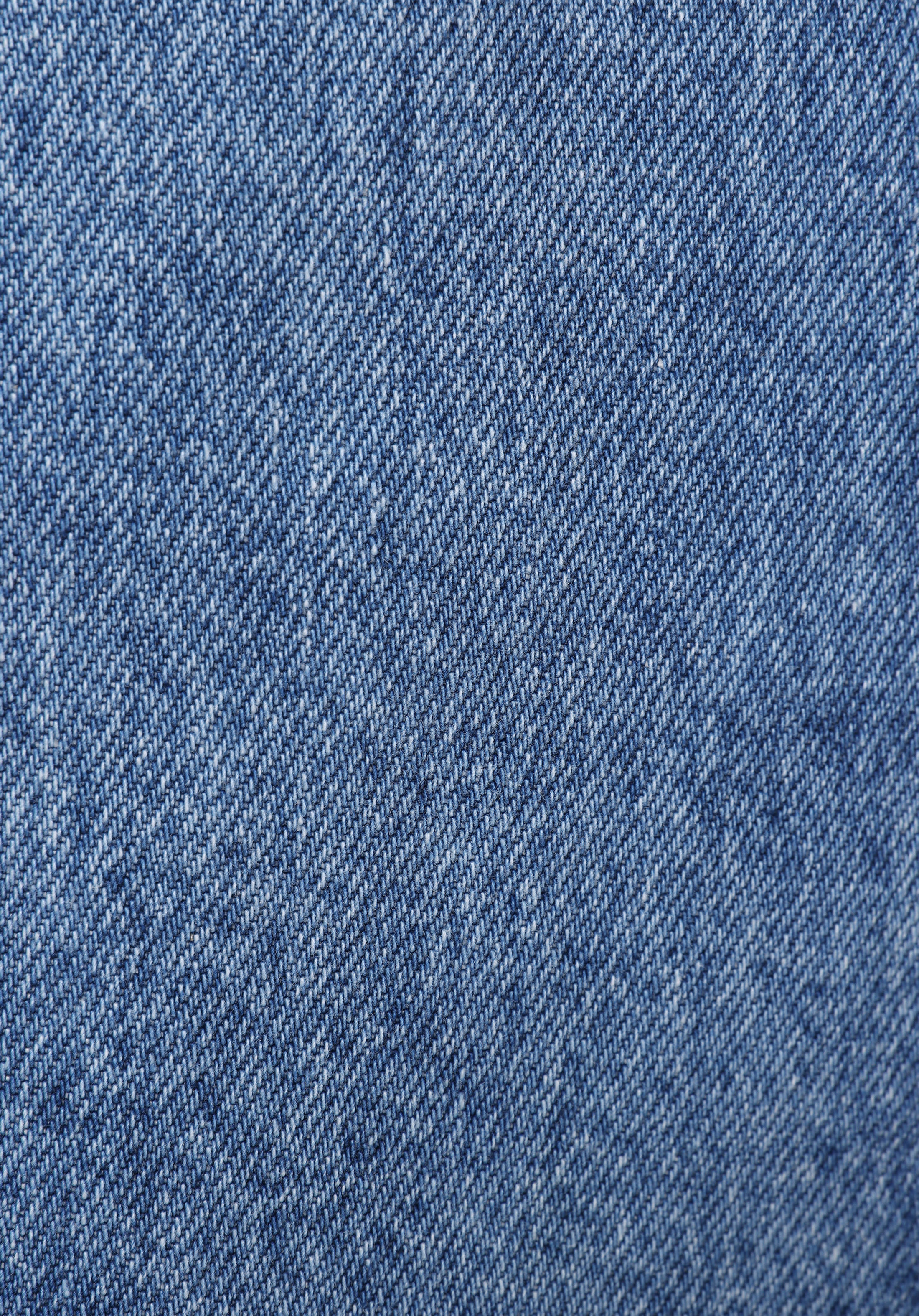 Slim Fit Düz Fermuarlı Kadın Denim Etek