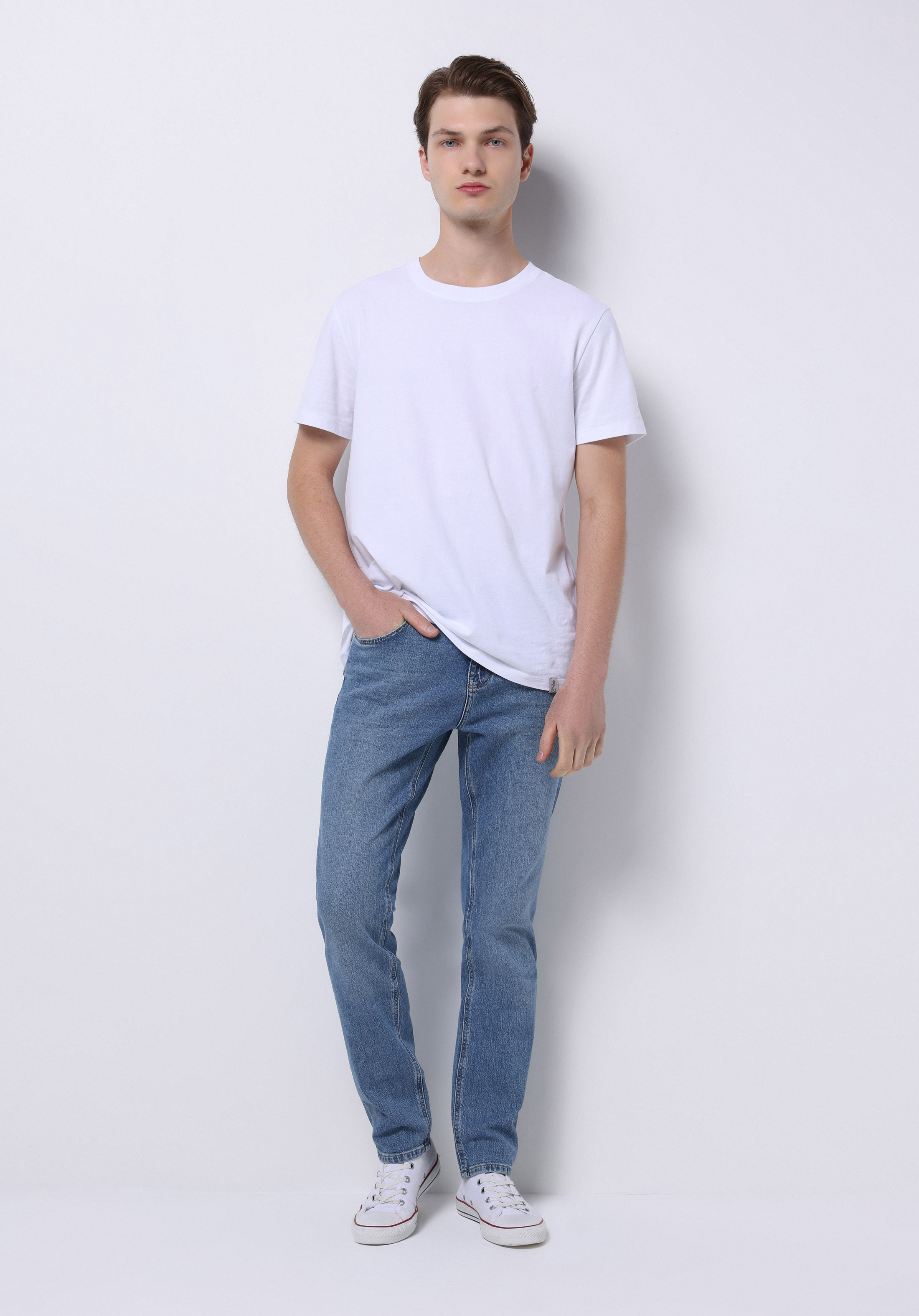Straight Fit   Erkek İndigo Jean Pantolon