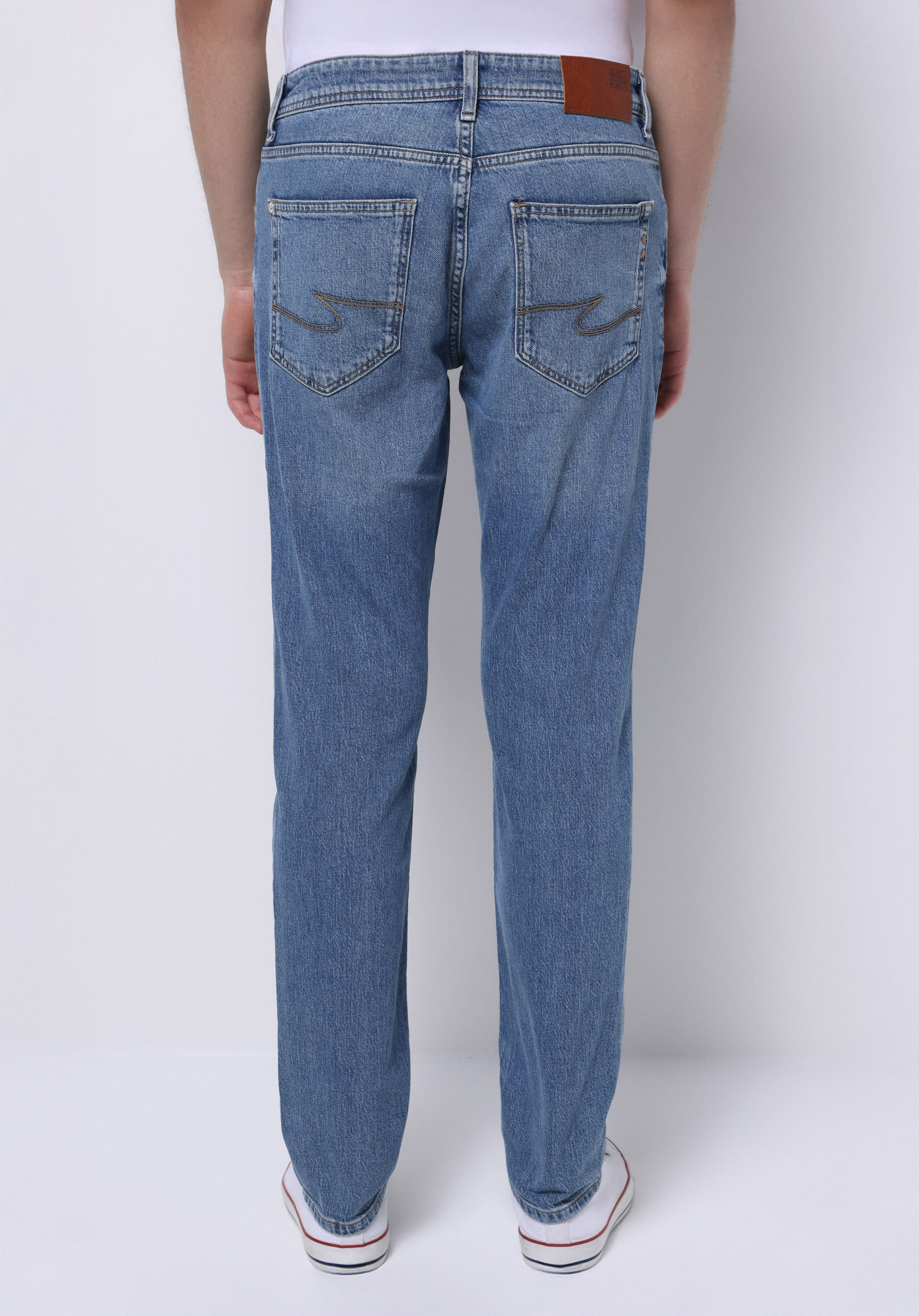 Straight Fit   Erkek İndigo Jean Pantolon