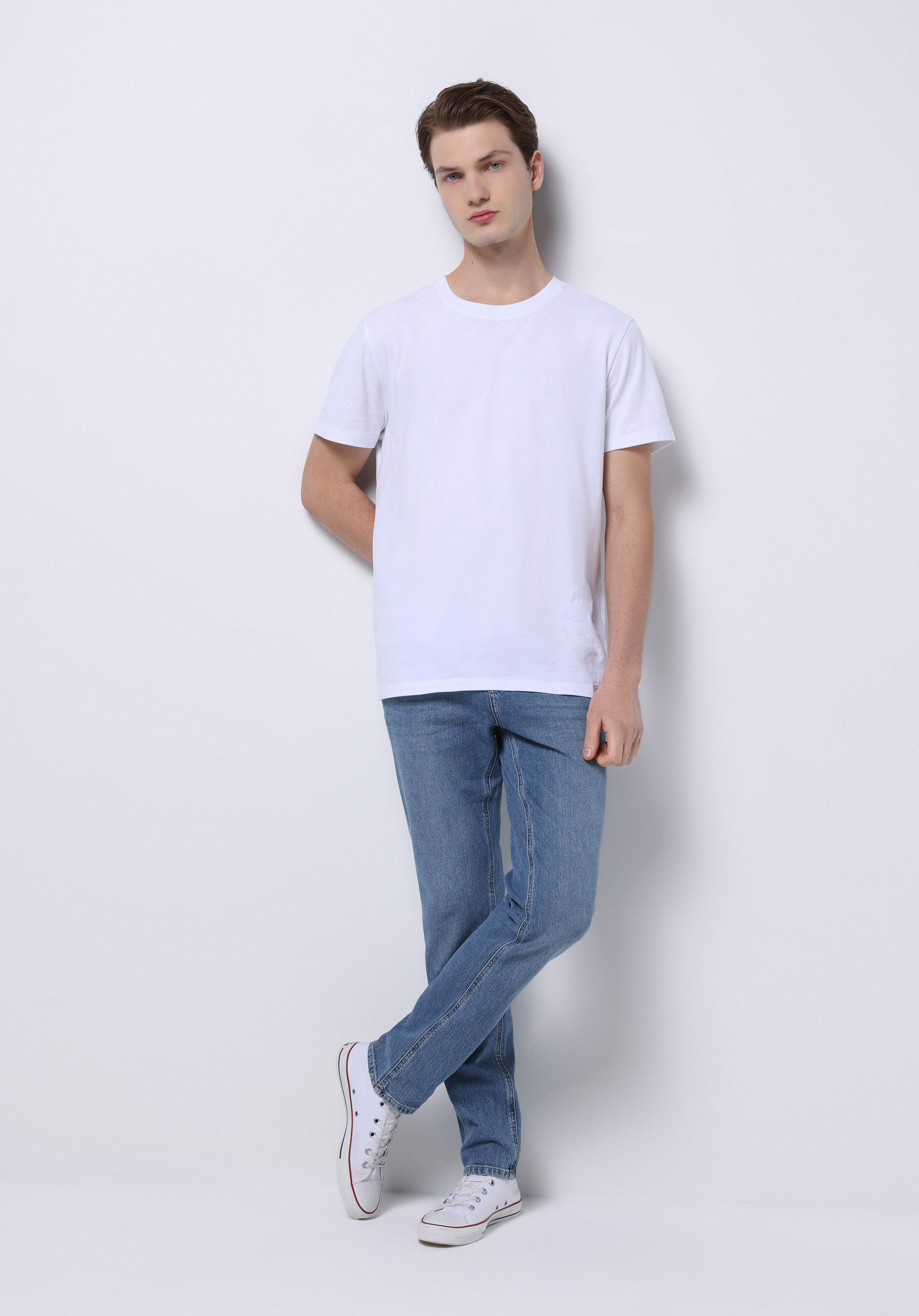 Straight Fit   Erkek İndigo Jean Pantolon