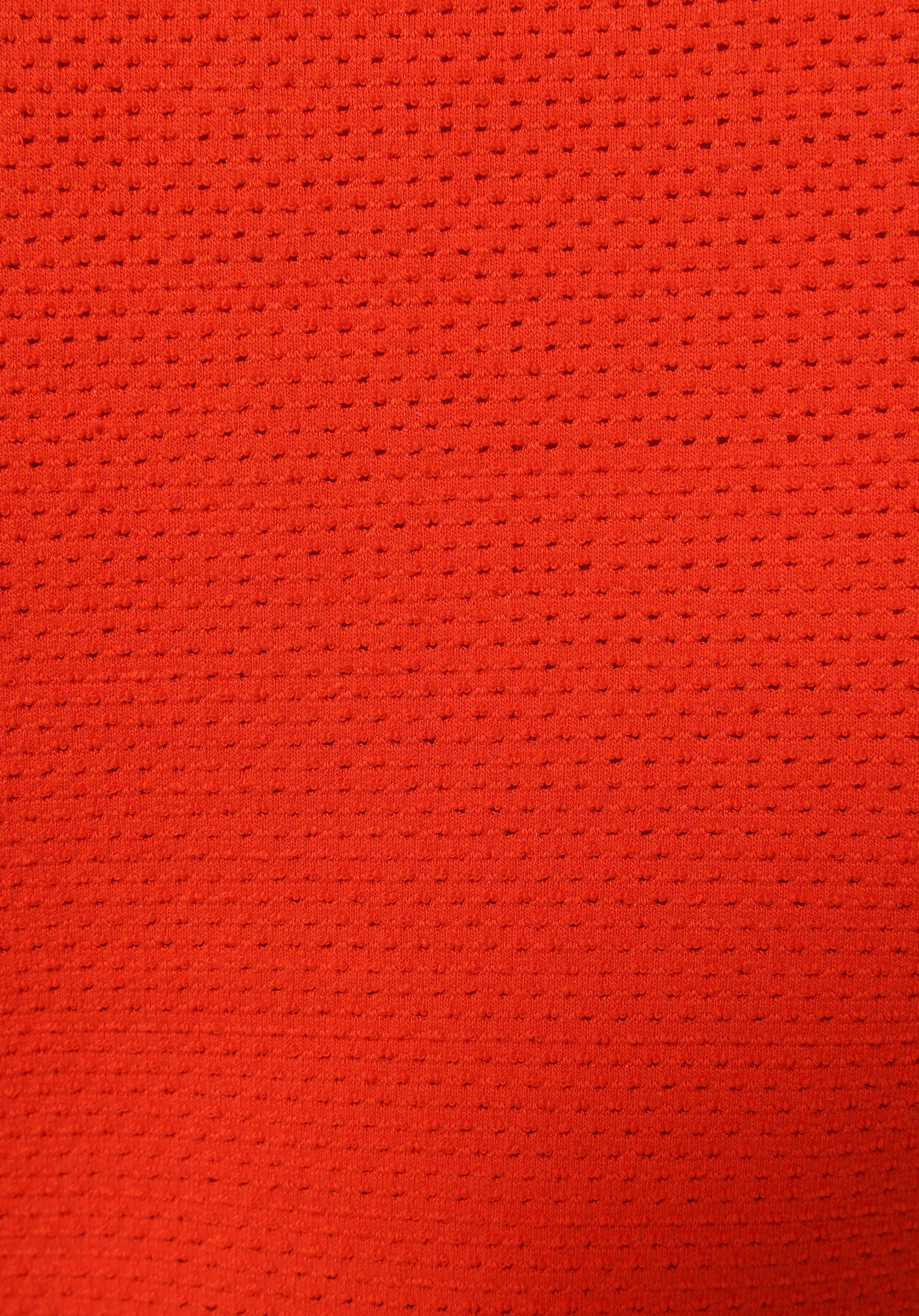 Slim Fit Polo Yaka Düz Kadın Kirmizi Kısa Kol Tişört