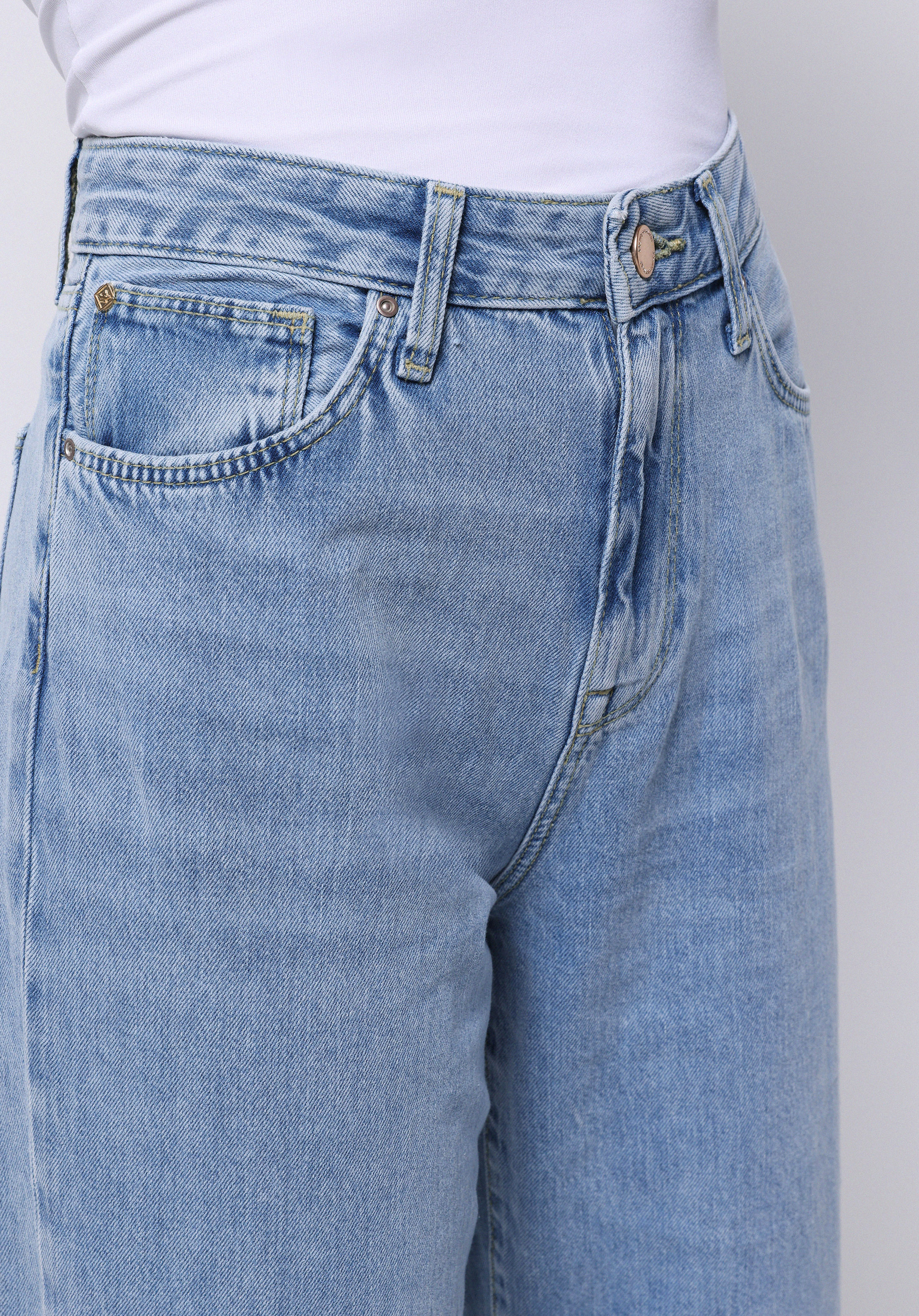 Regular Fit   Kadın İndigo Jean Pantolon