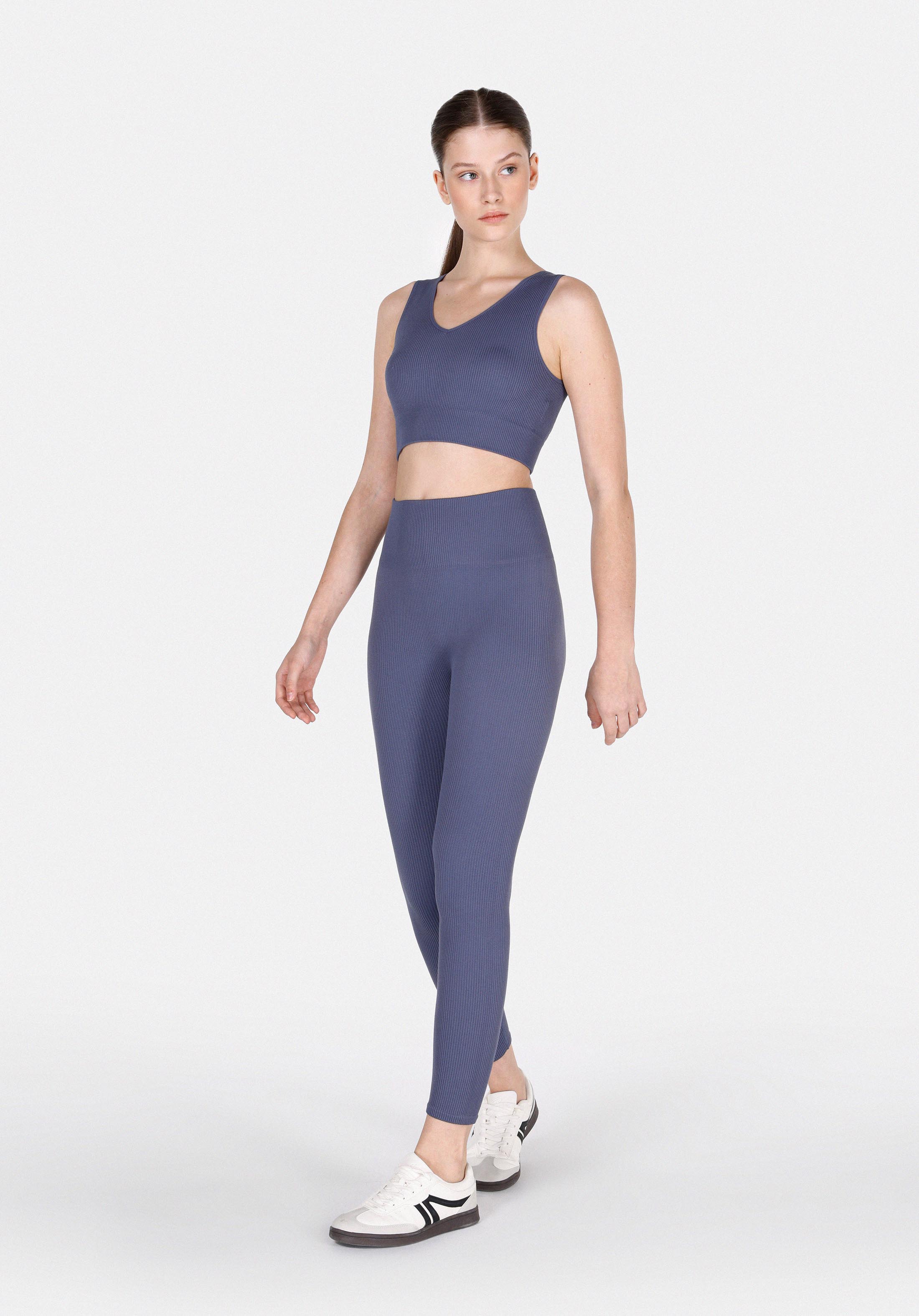 Slim Fit   Kadın Mavi Tayt