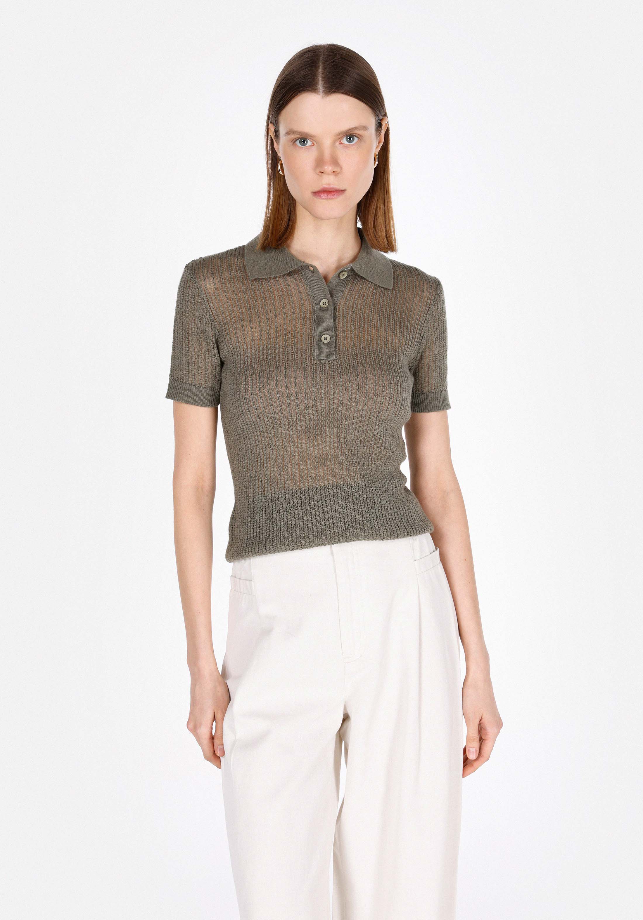 Slim Fit   Kadın Yeşil  Kazak