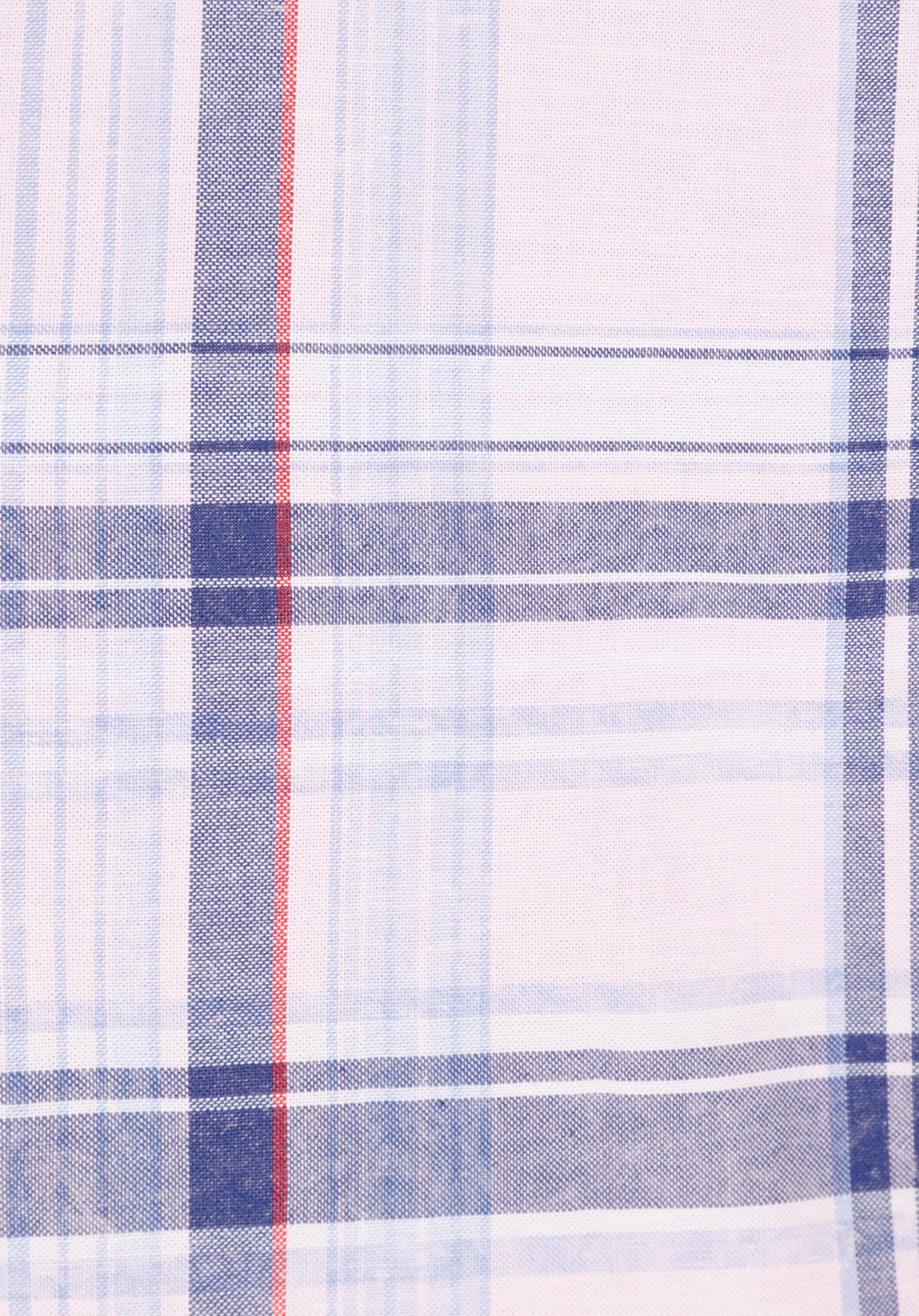 Regular Fit Shirt Neck Ekoseli Kadın Pembe Uzun Kol Gömlek