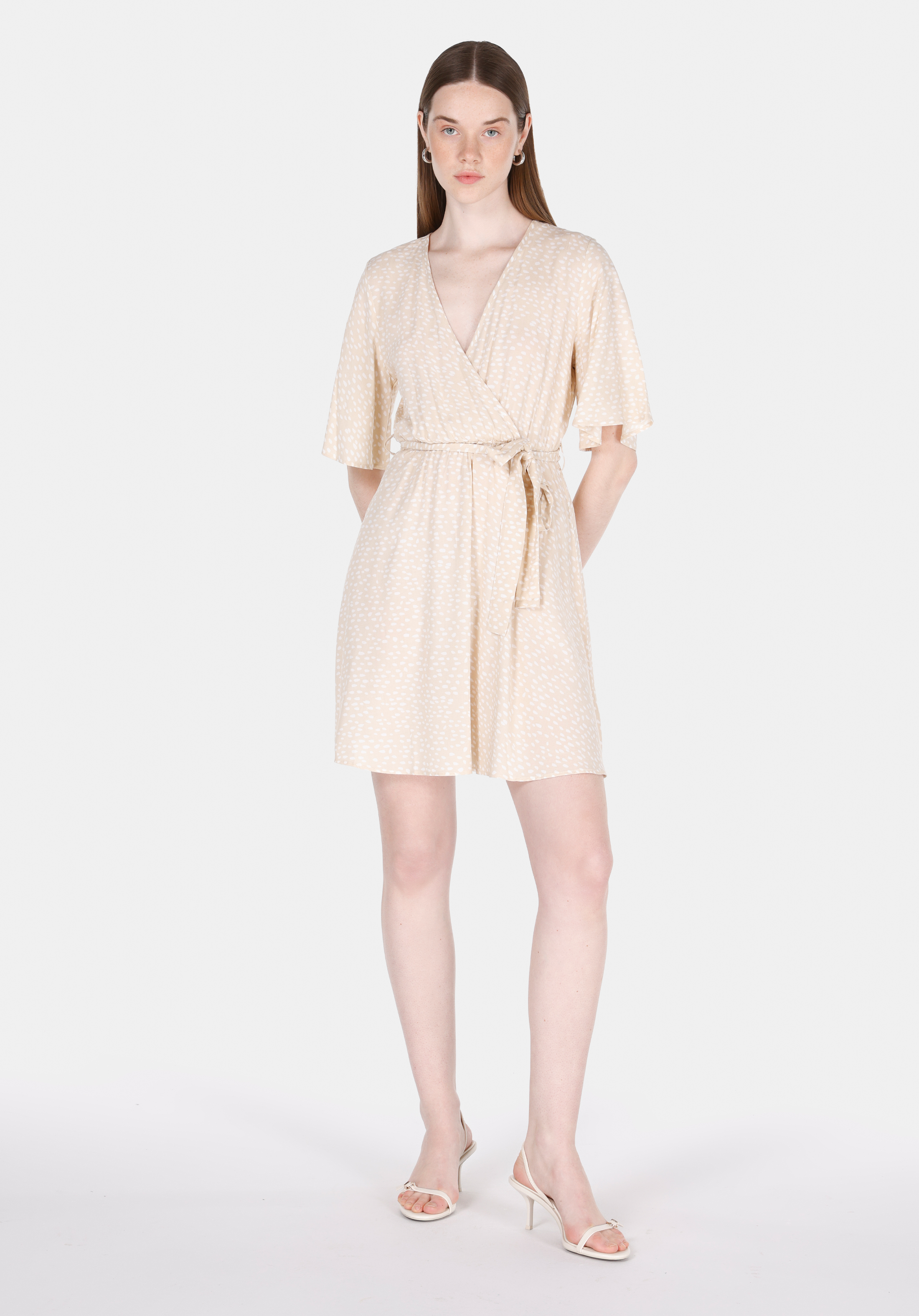 Regular Fit  Kadın Bej  Elbise