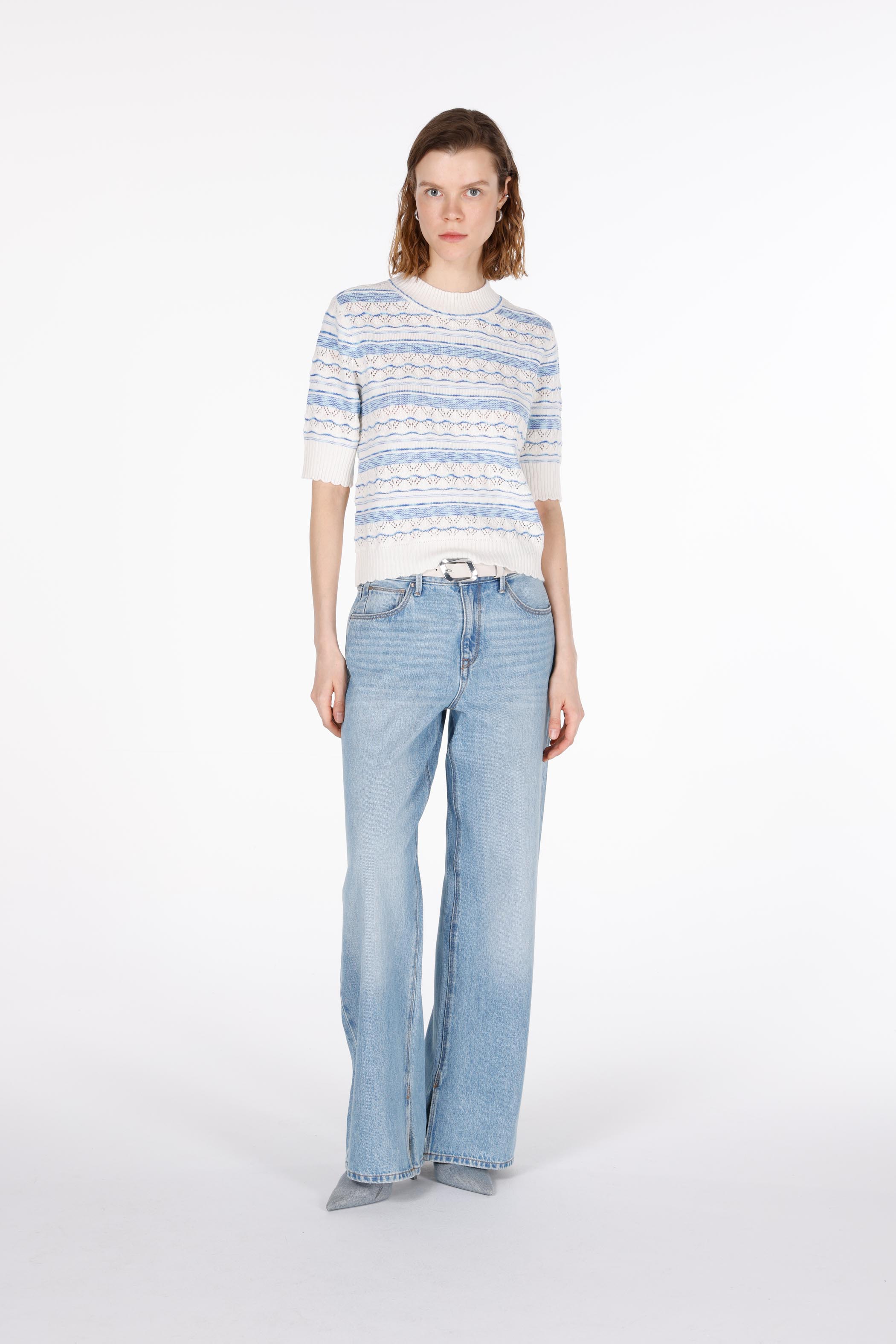 Regular Fit   Kadın Beyaz  Kazak