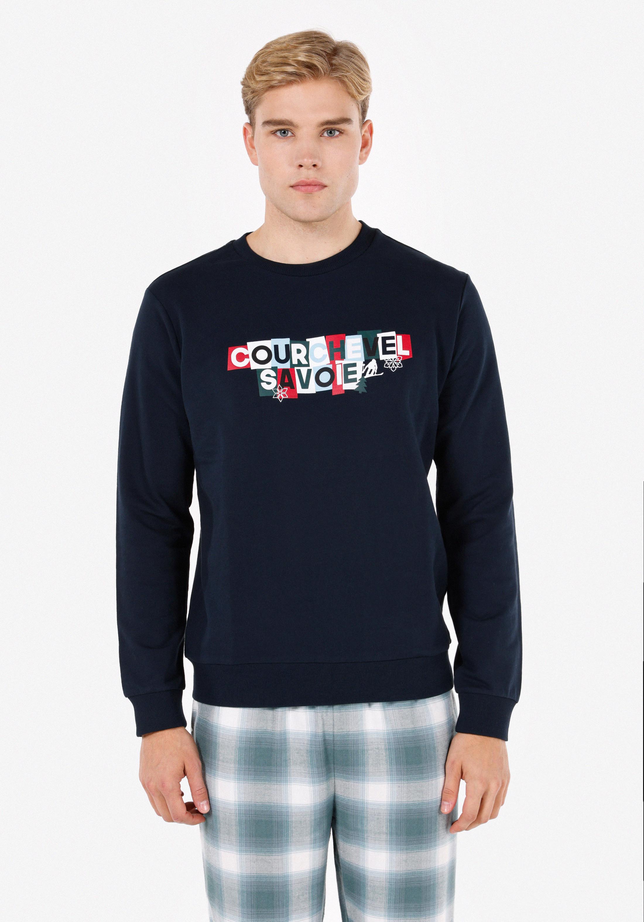 Regular Fit   Erkek Lacivert Sweatshirt