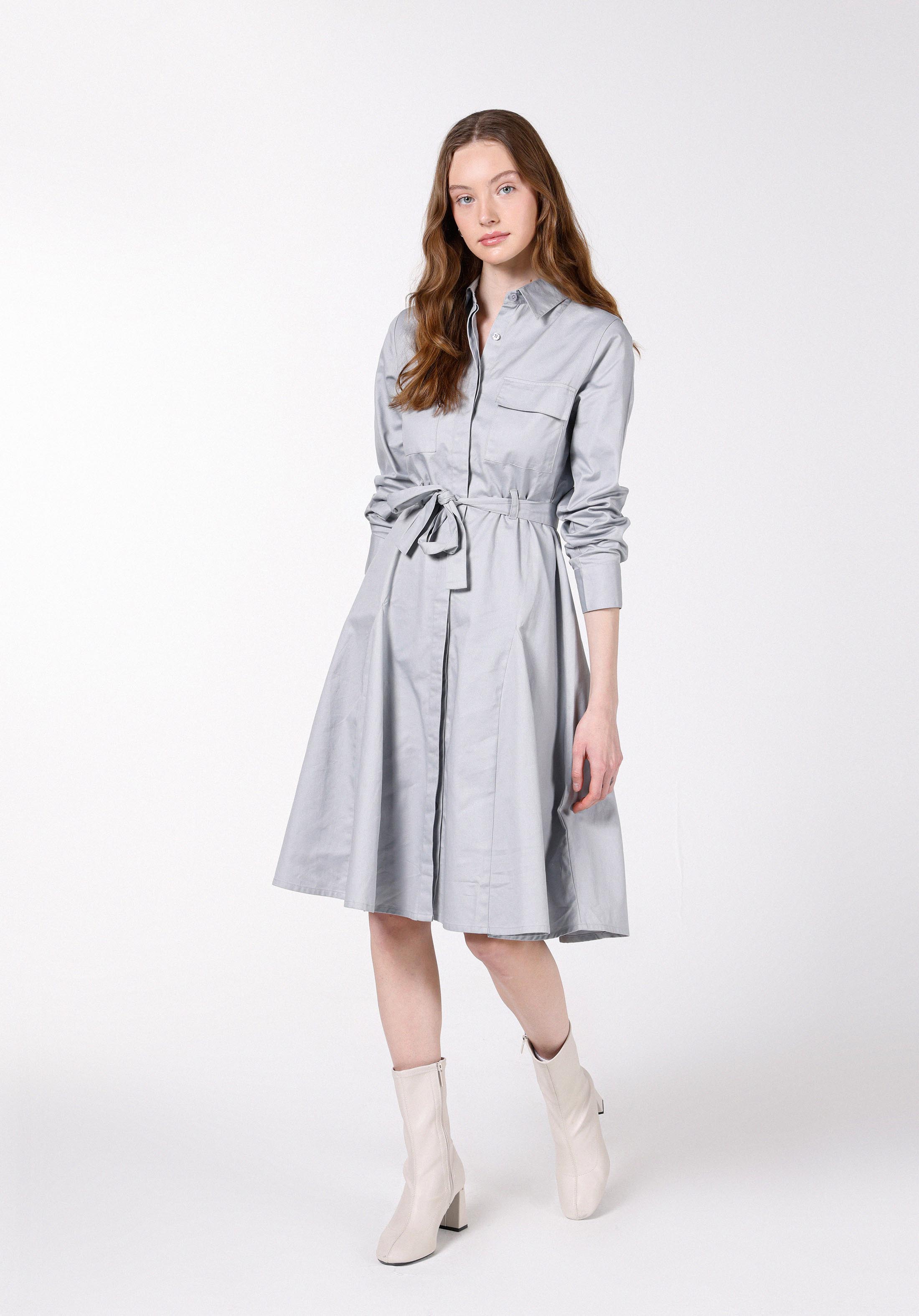 Regular Fit  Kadın Gri  Elbise