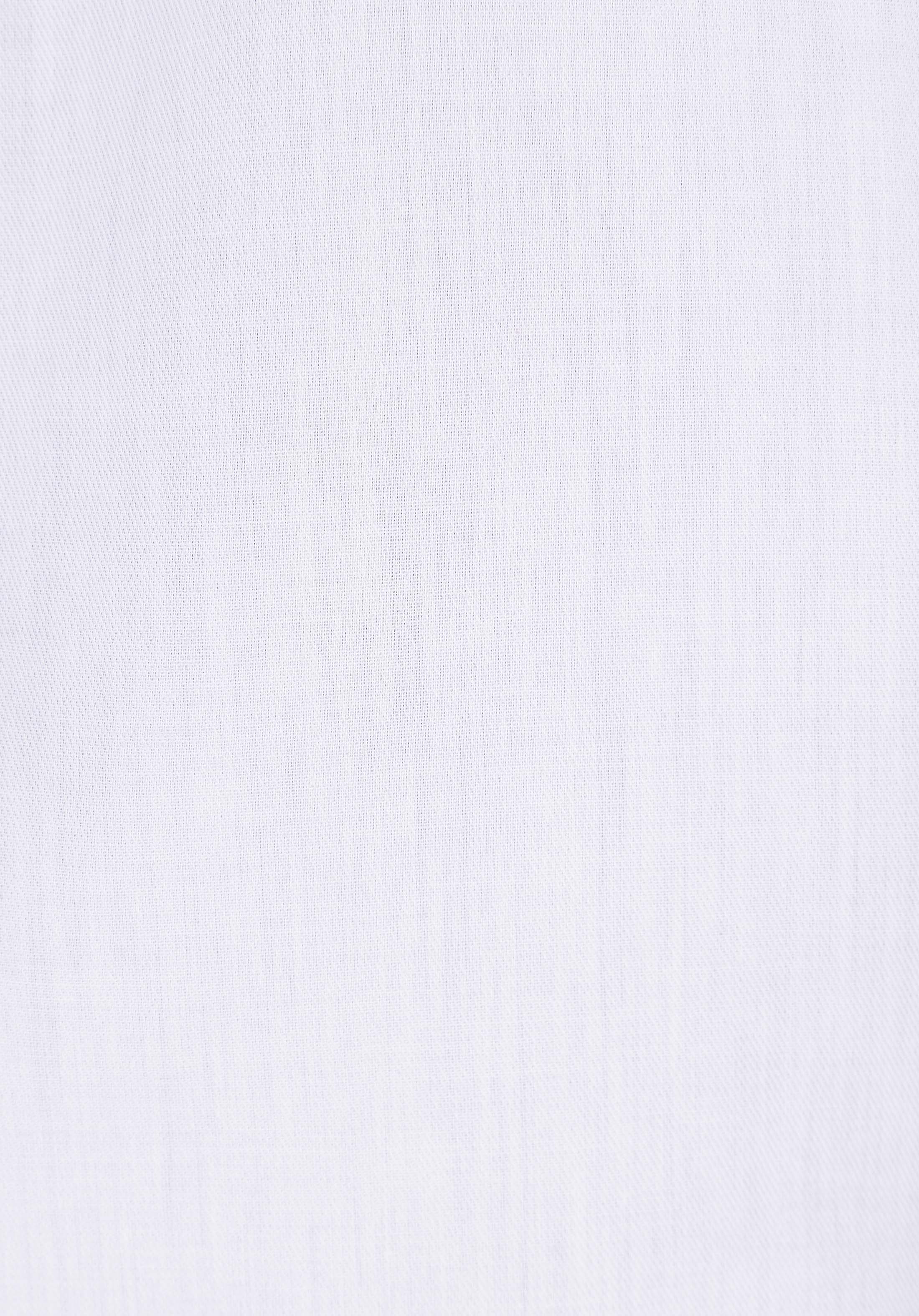 Regular Fit Shirt Neck Düz Kadın Beyaz Uzun Kol Gömlek