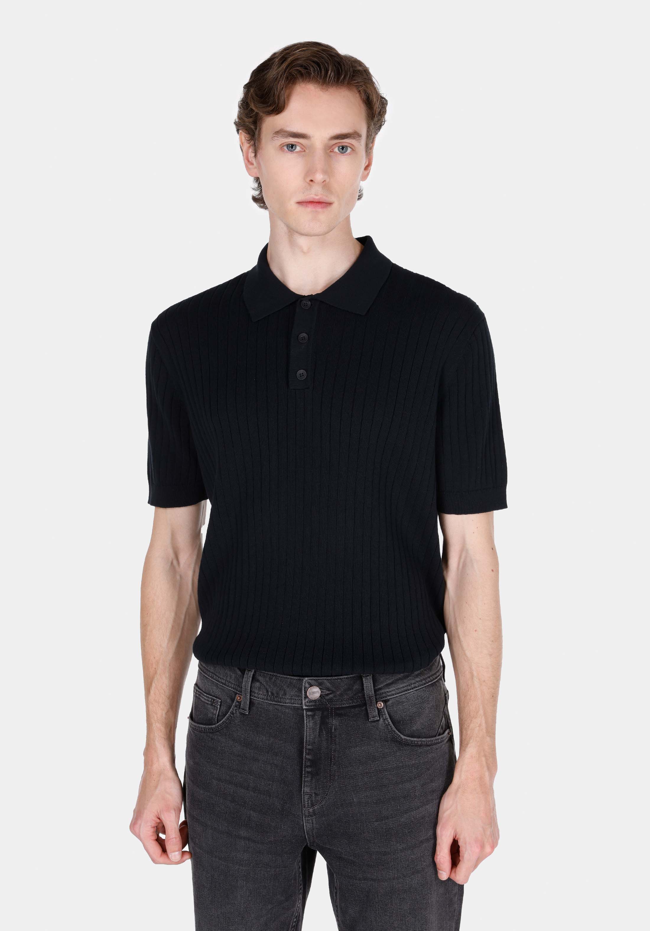 Regular Fit   Erkek Lacivert  Kazak
