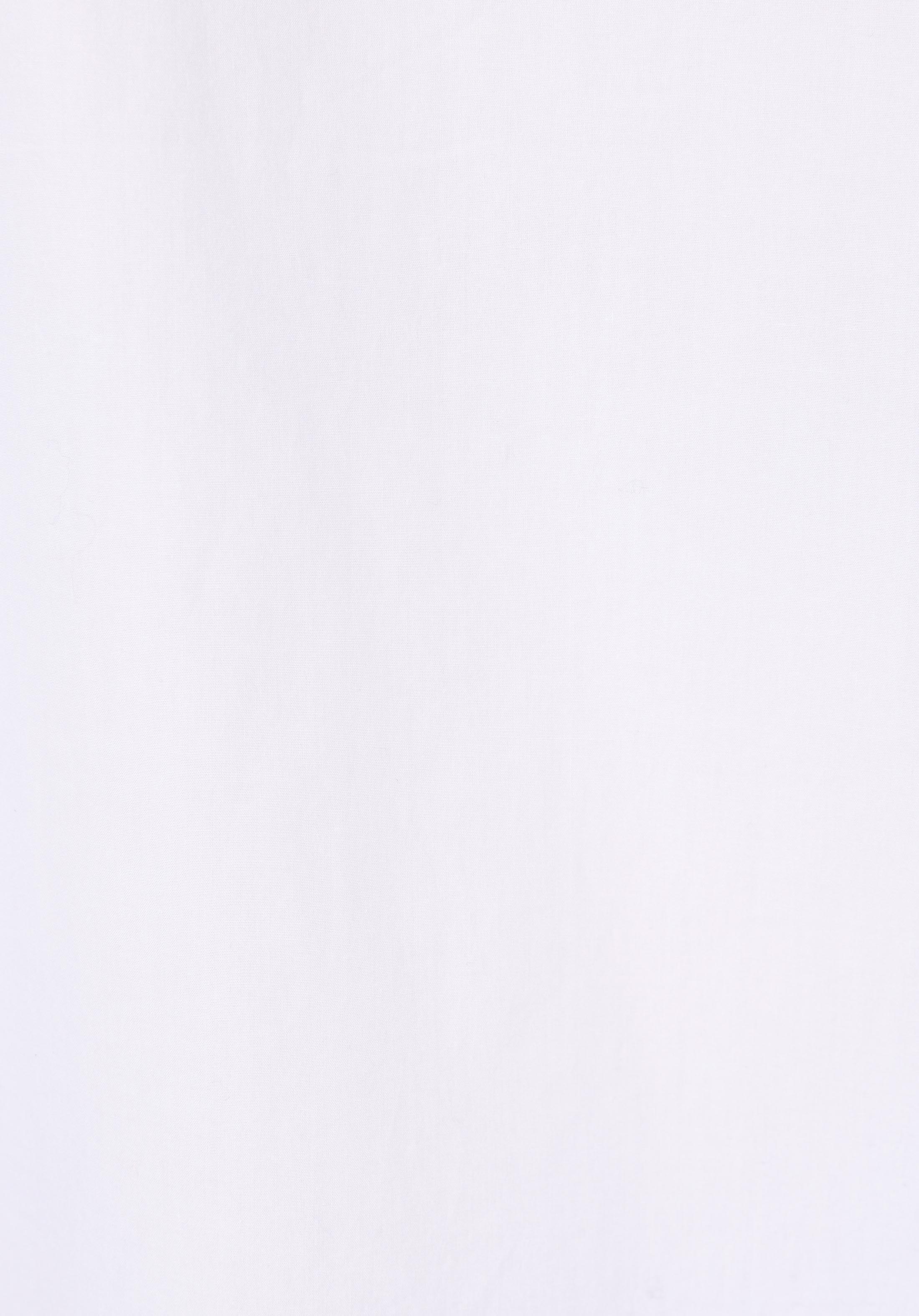 Regular Fit Shirt Neck Düz Kadın Beyaz Uzun Kol Gömlek