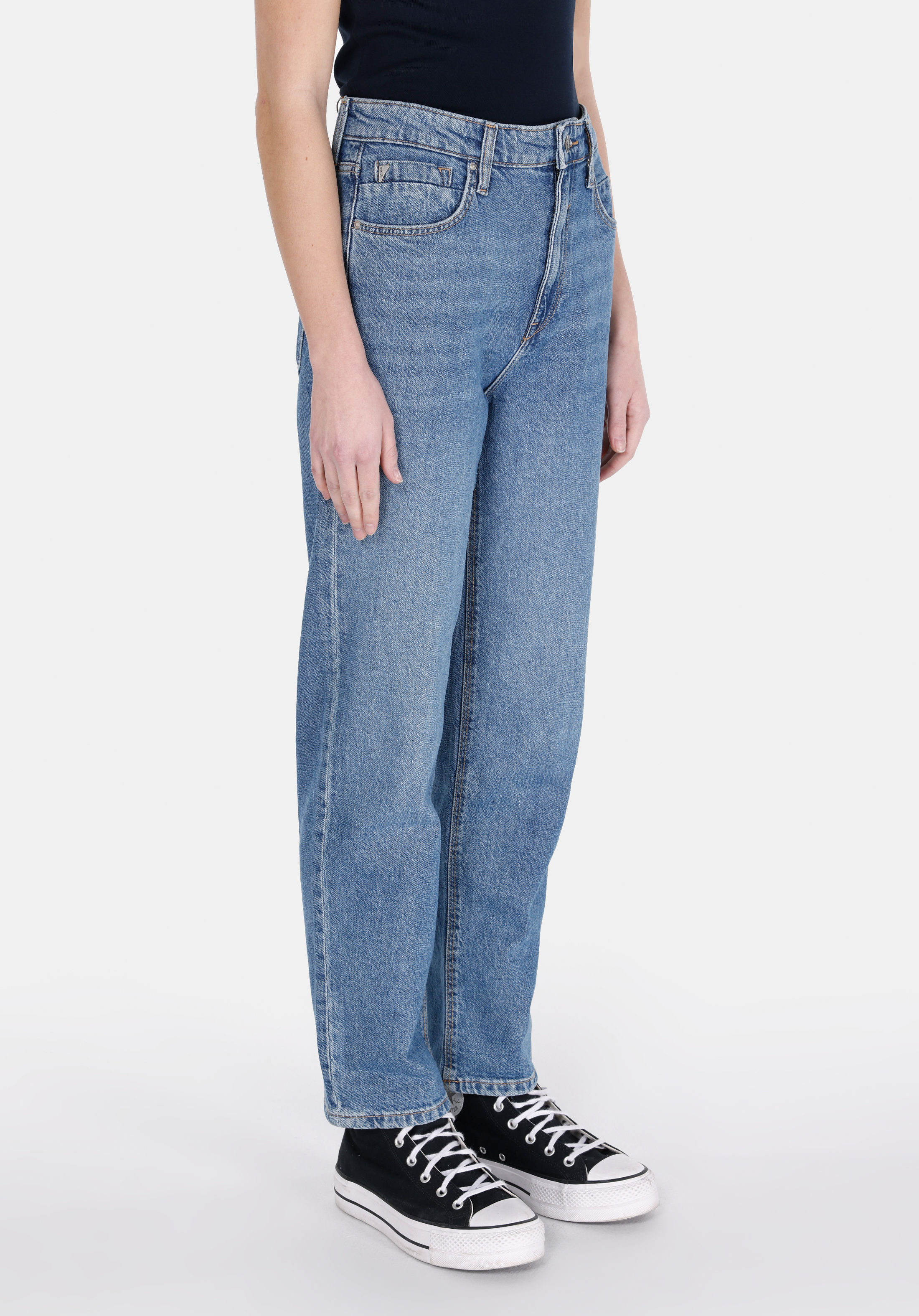 Straight Fit   Kadın İndigo Jean Pantolon