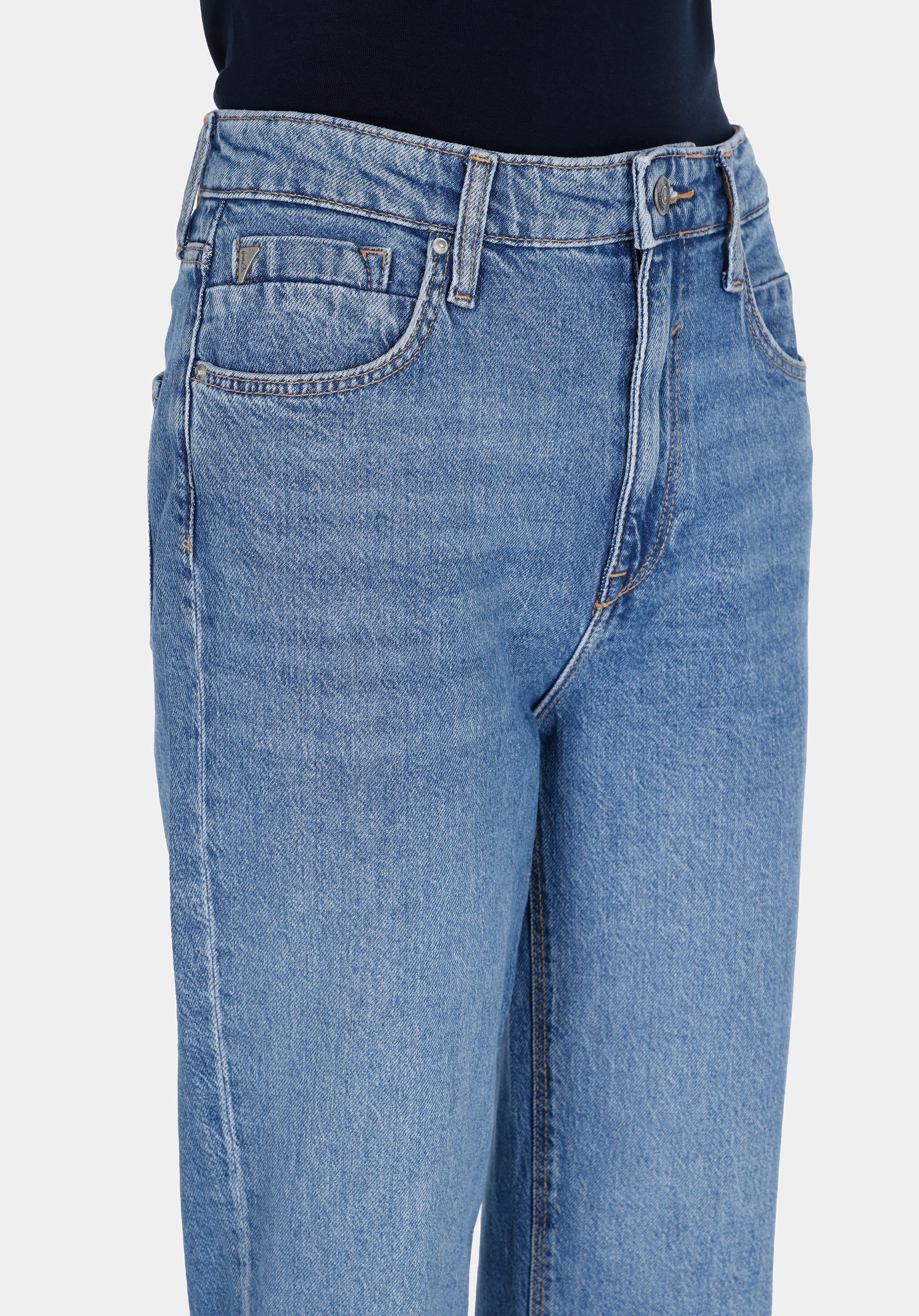 Straight Fit   Kadın İndigo Jean Pantolon