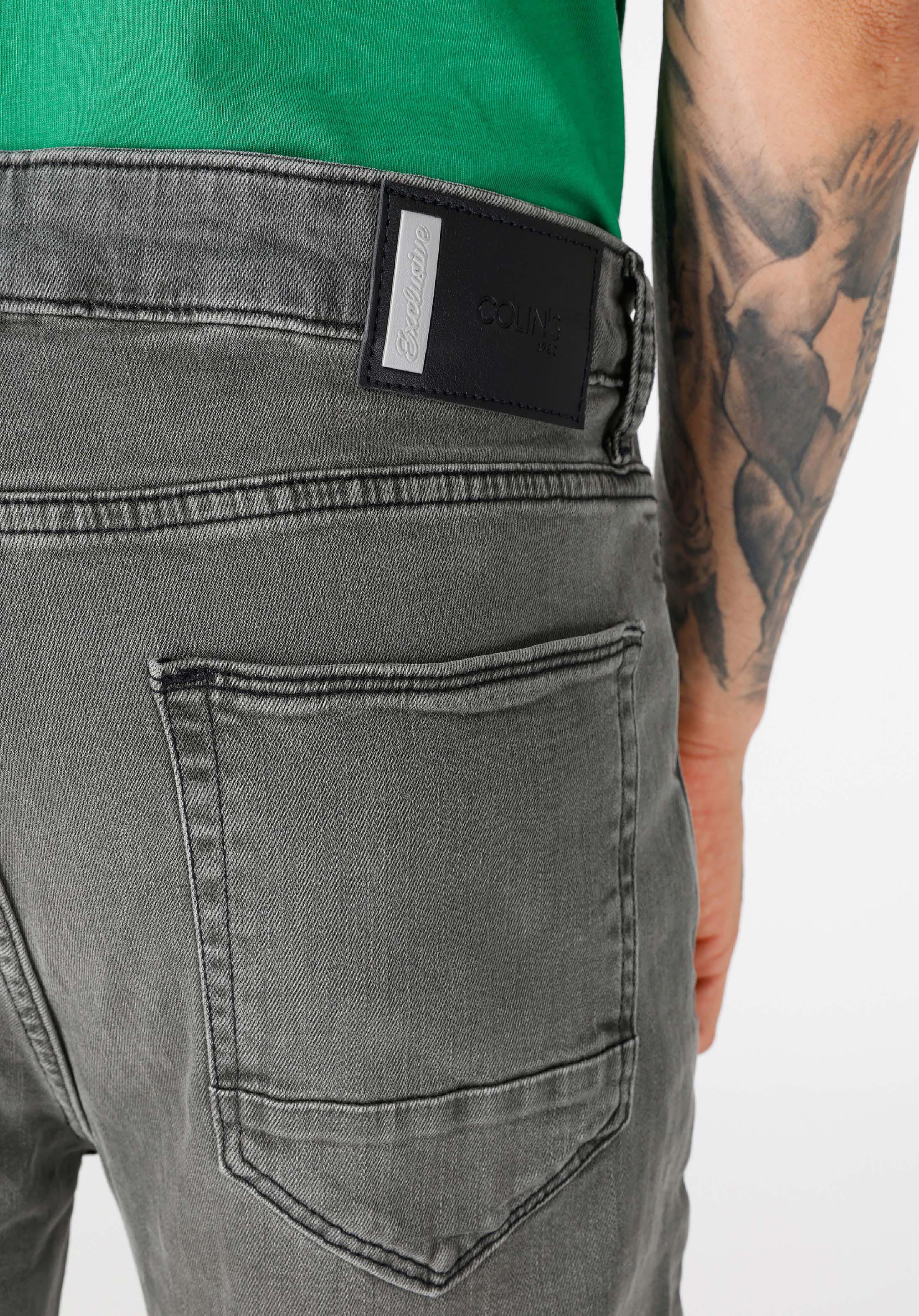 Regular Fit   Erkek Gri Jean Pantolon