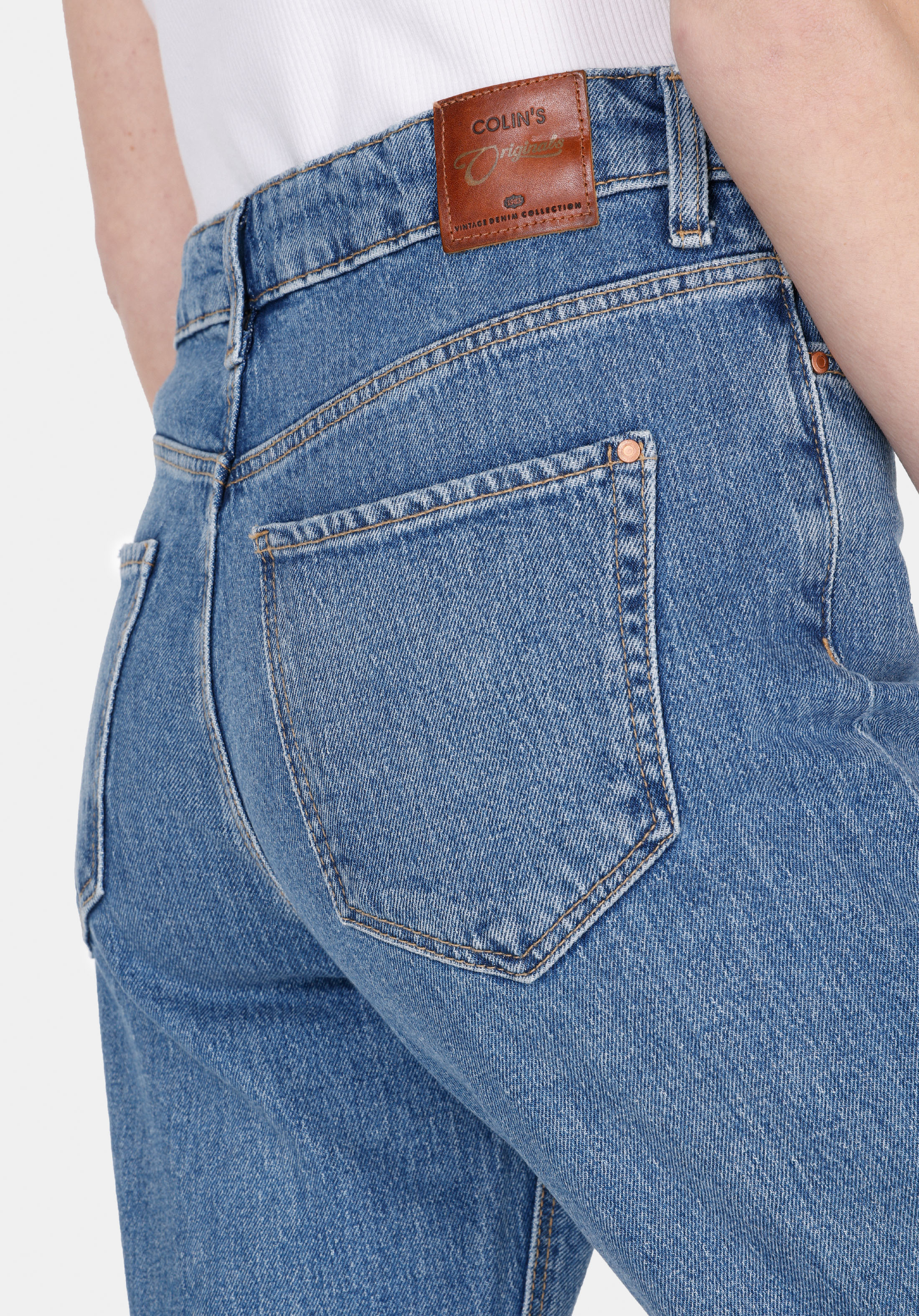 Mom Fit Yüksel Bel Daralan Paça Kadın Denim Jean Pantolon