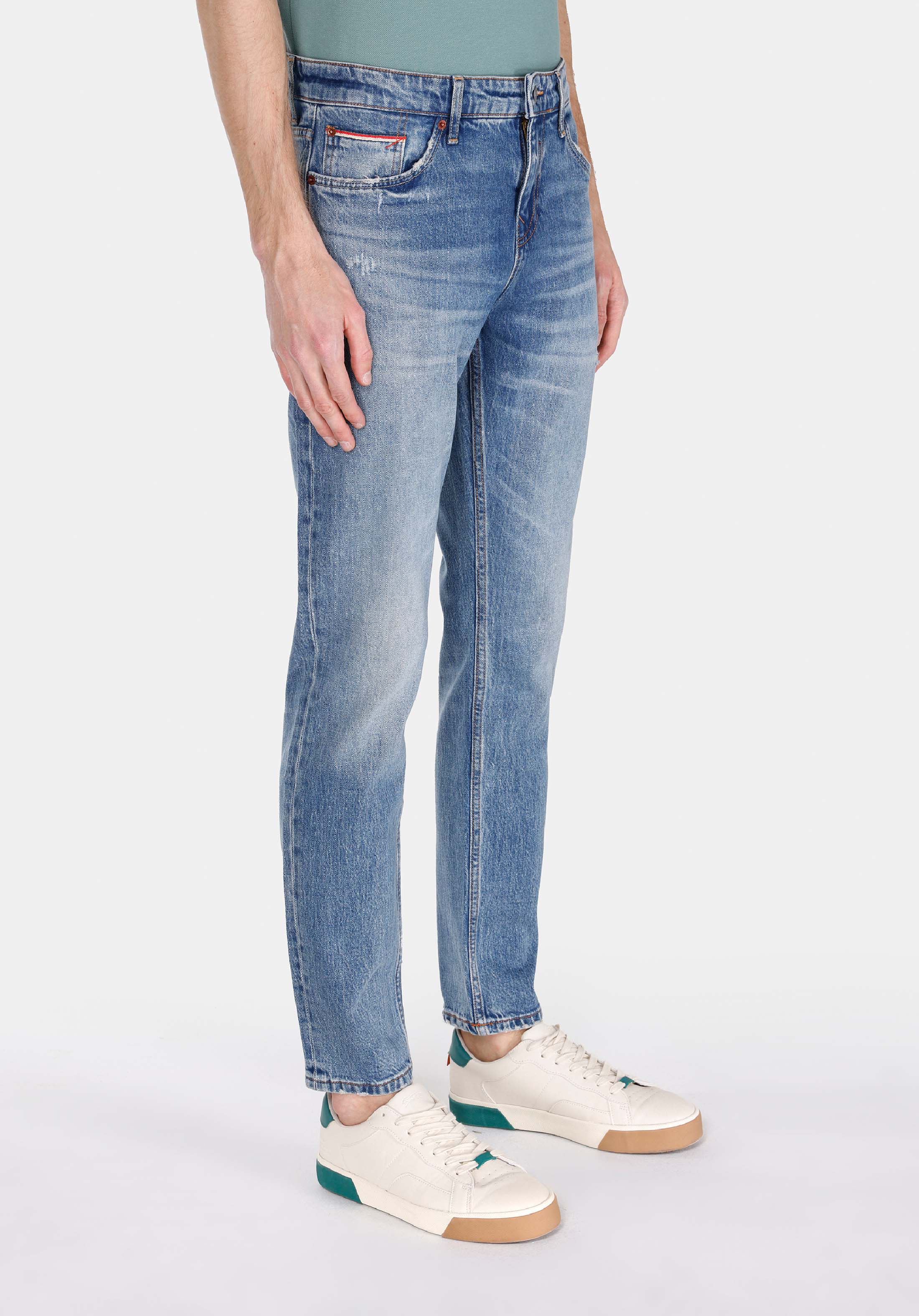 Straight Fit   Erkek İndigo Jean Pantolon