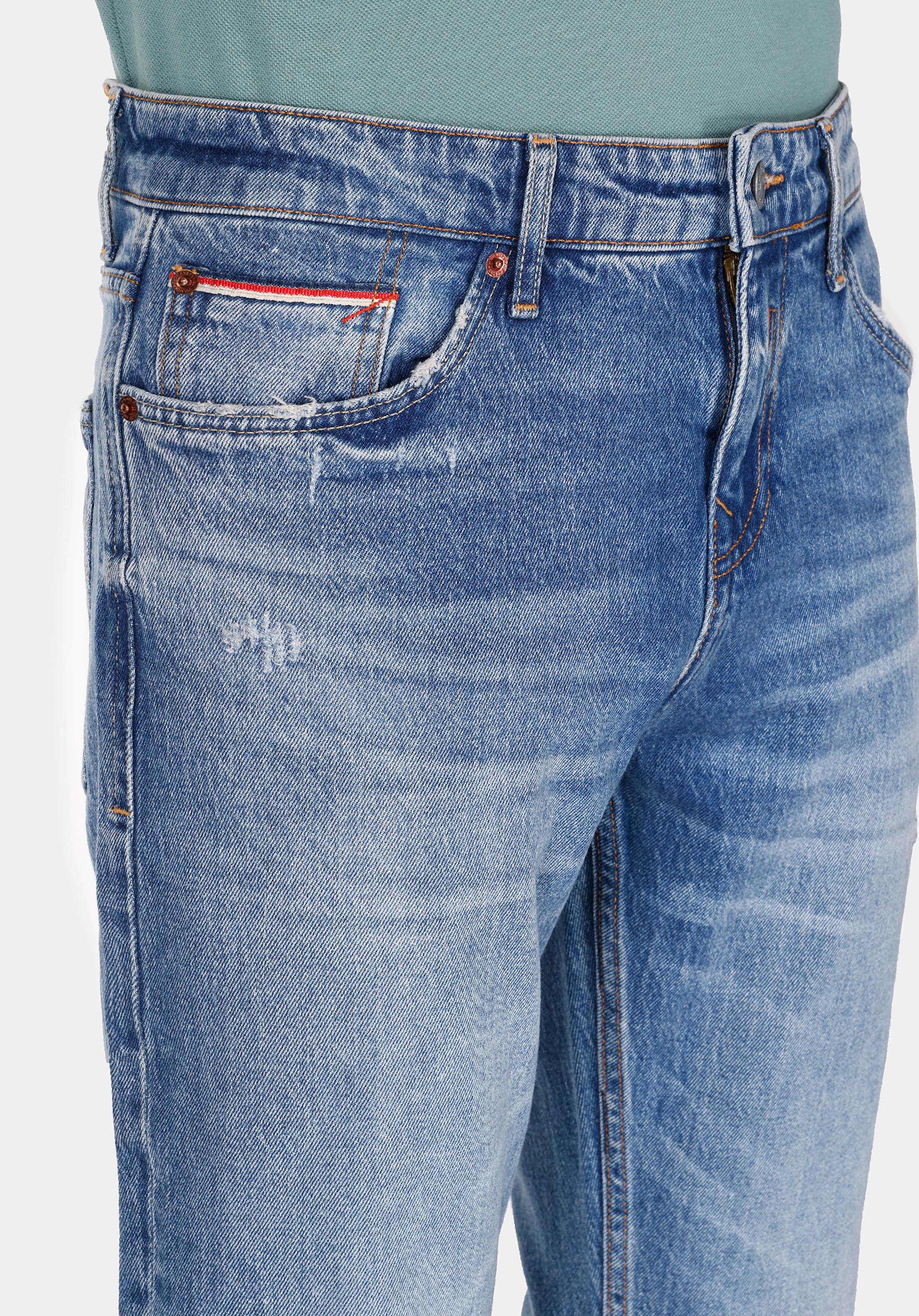 Straight Fit   Erkek İndigo Jean Pantolon