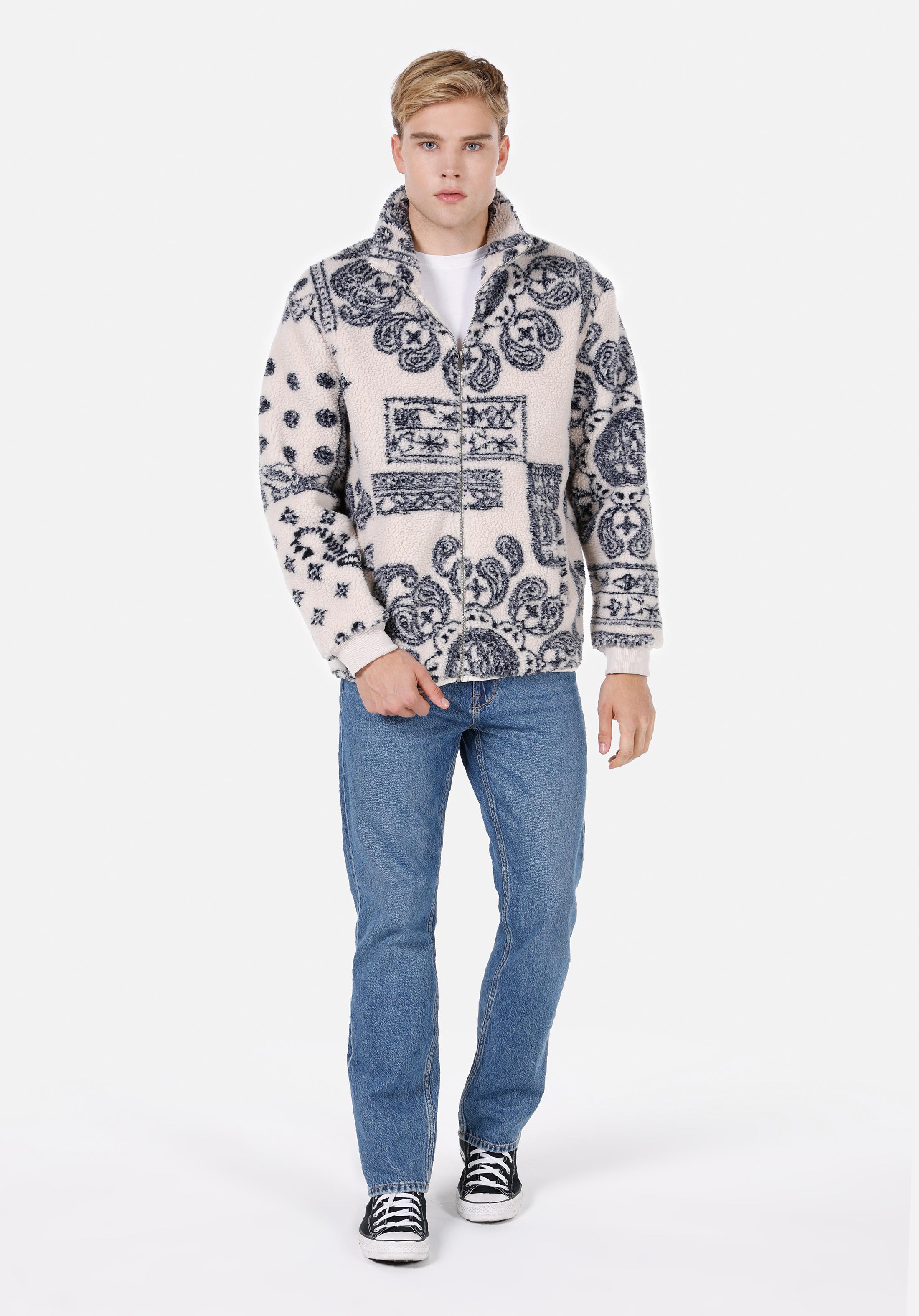 Comfort Fit    Erkek Ekru Ceket