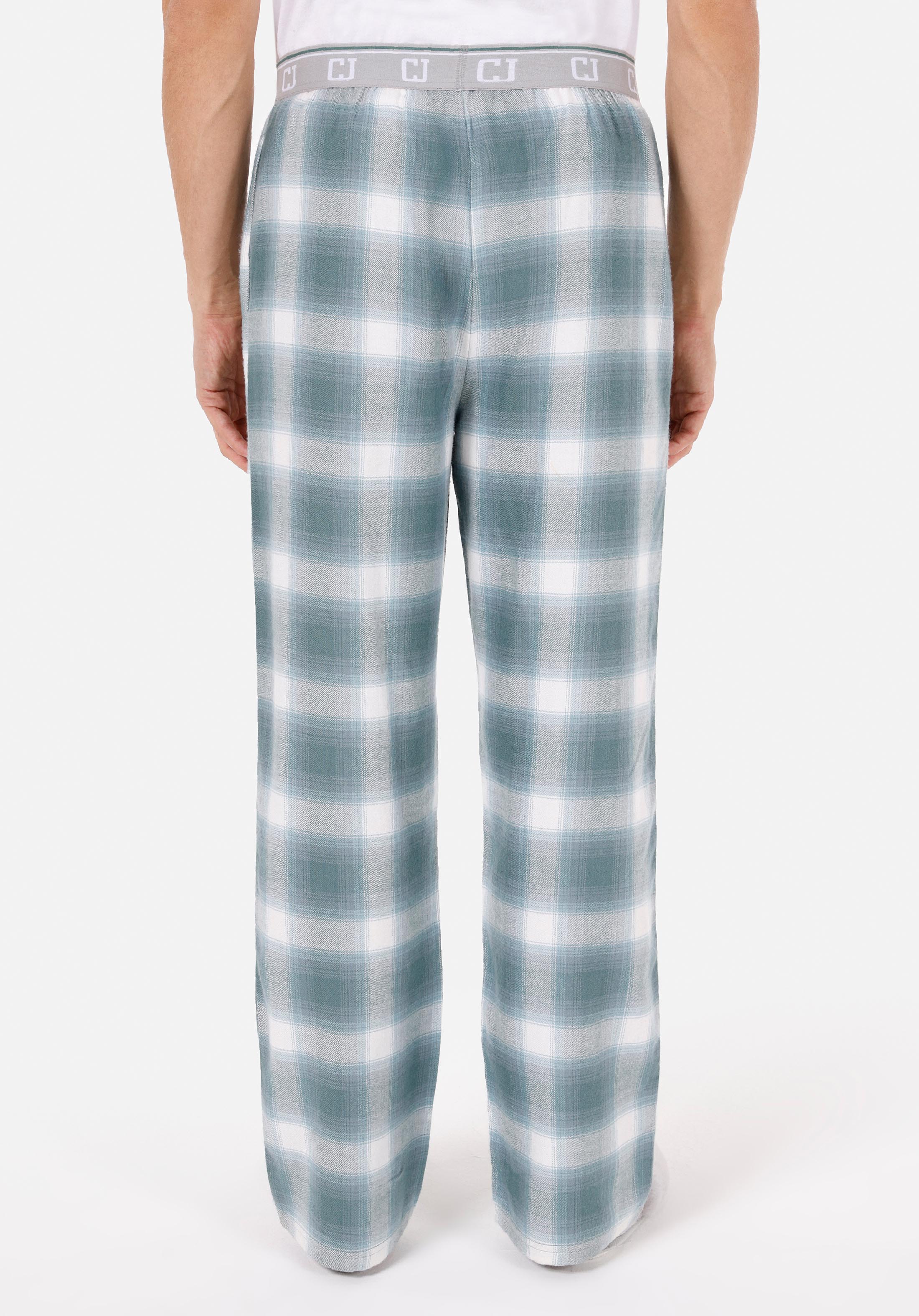 Comfort Fit Orta Bel Düz Paça Erkek Yeşil  Pantolon