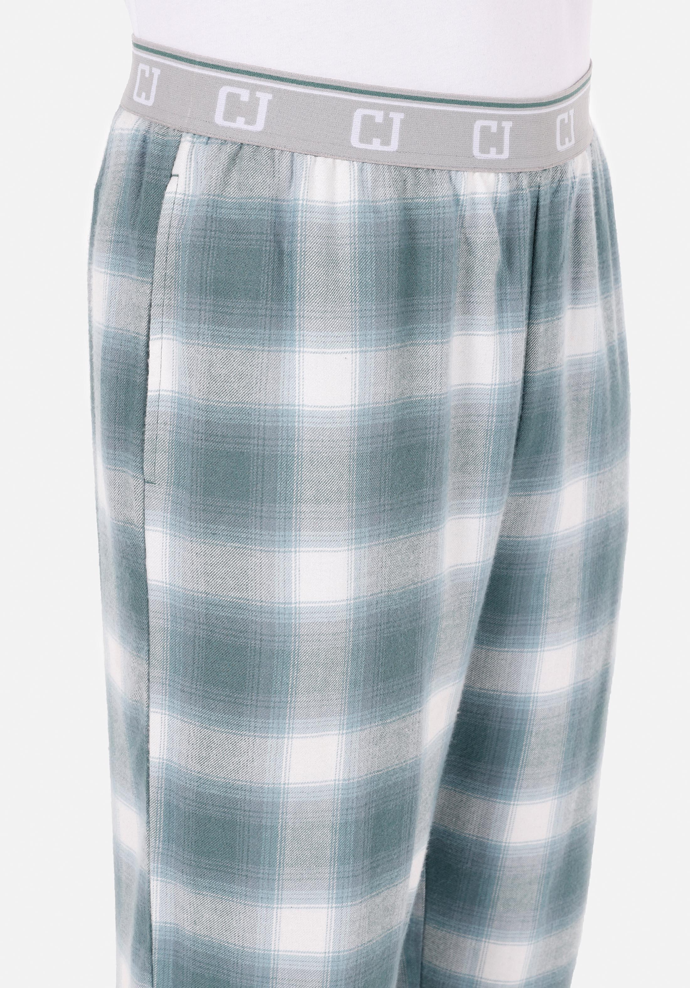 Comfort Fit Orta Bel Düz Paça Erkek Yeşil  Pantolon