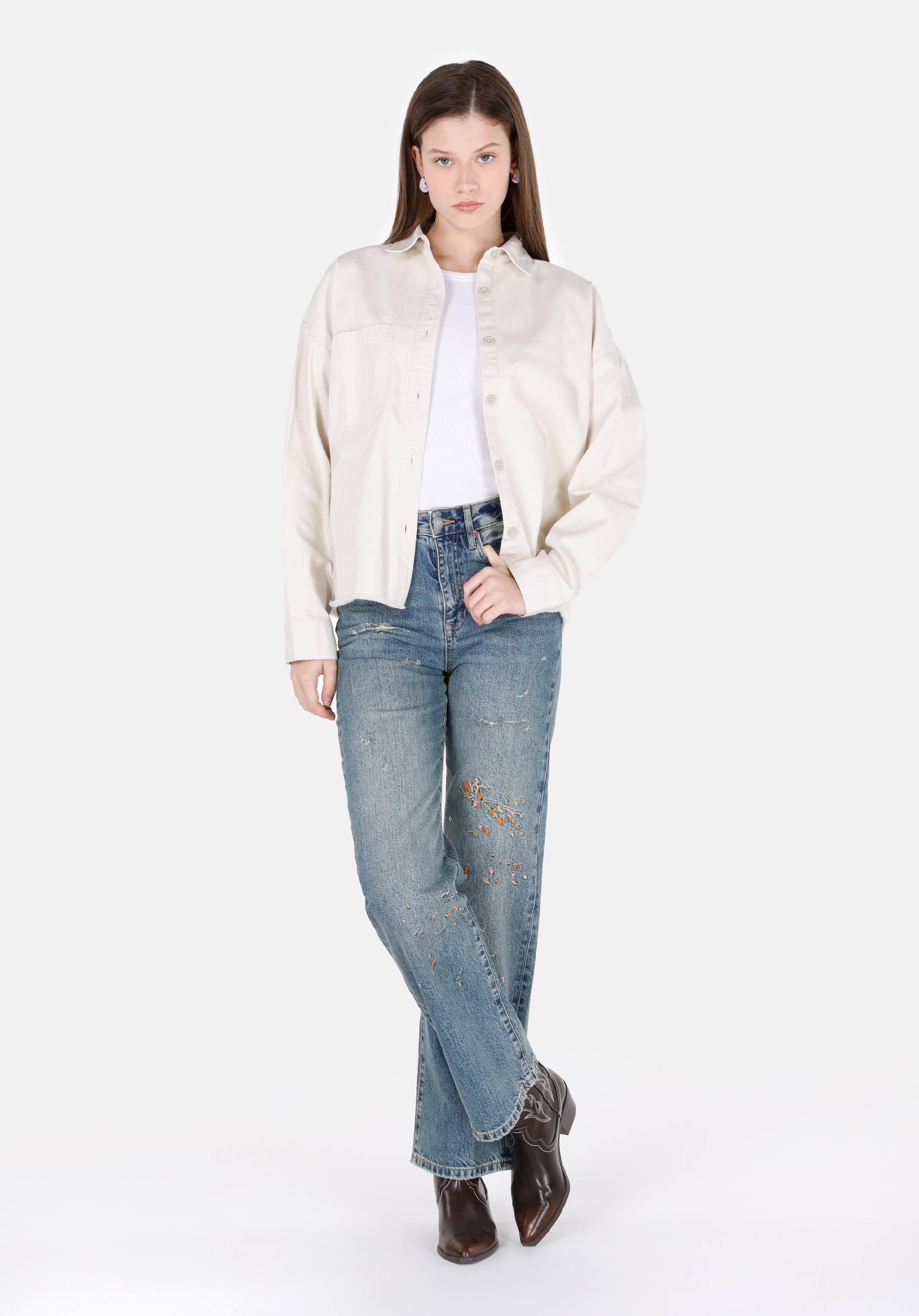 Straight Fit   Kadın Denim Jean Pantolon