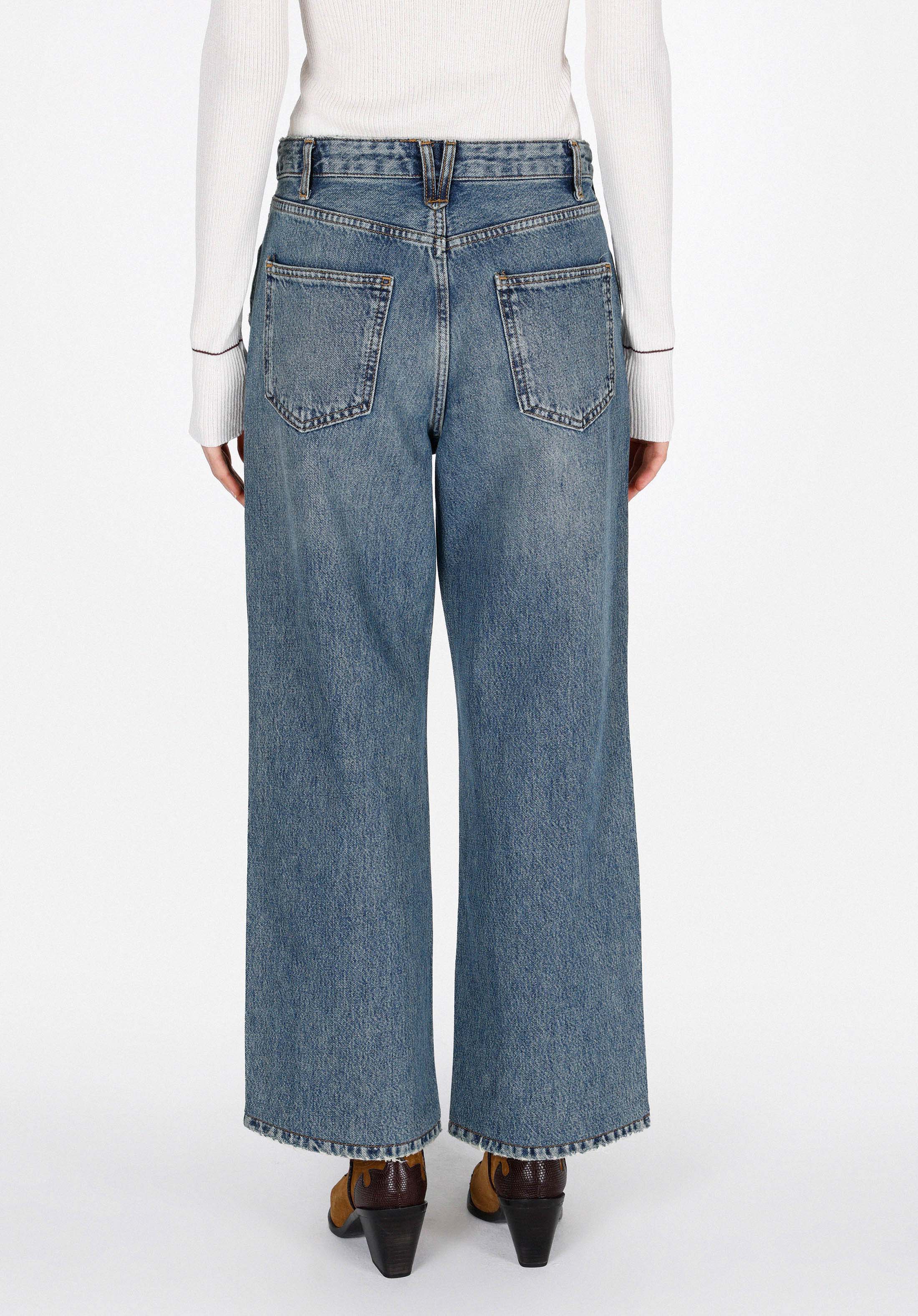 Regular Fit   Kadın İndigo Jean Pantolon