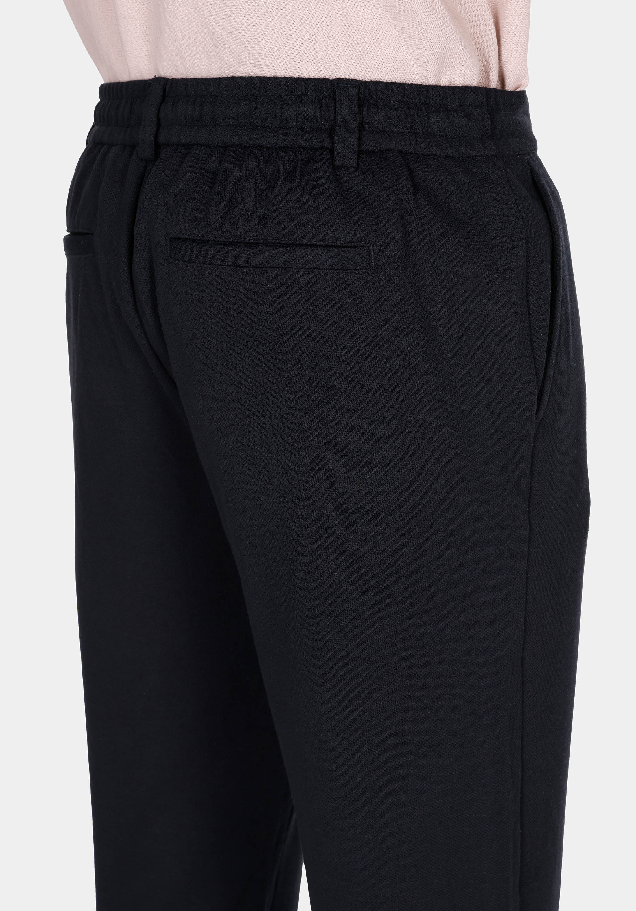 Regular Fit Orta Bel Düz Paça Erkek Lacivert  Pantolon