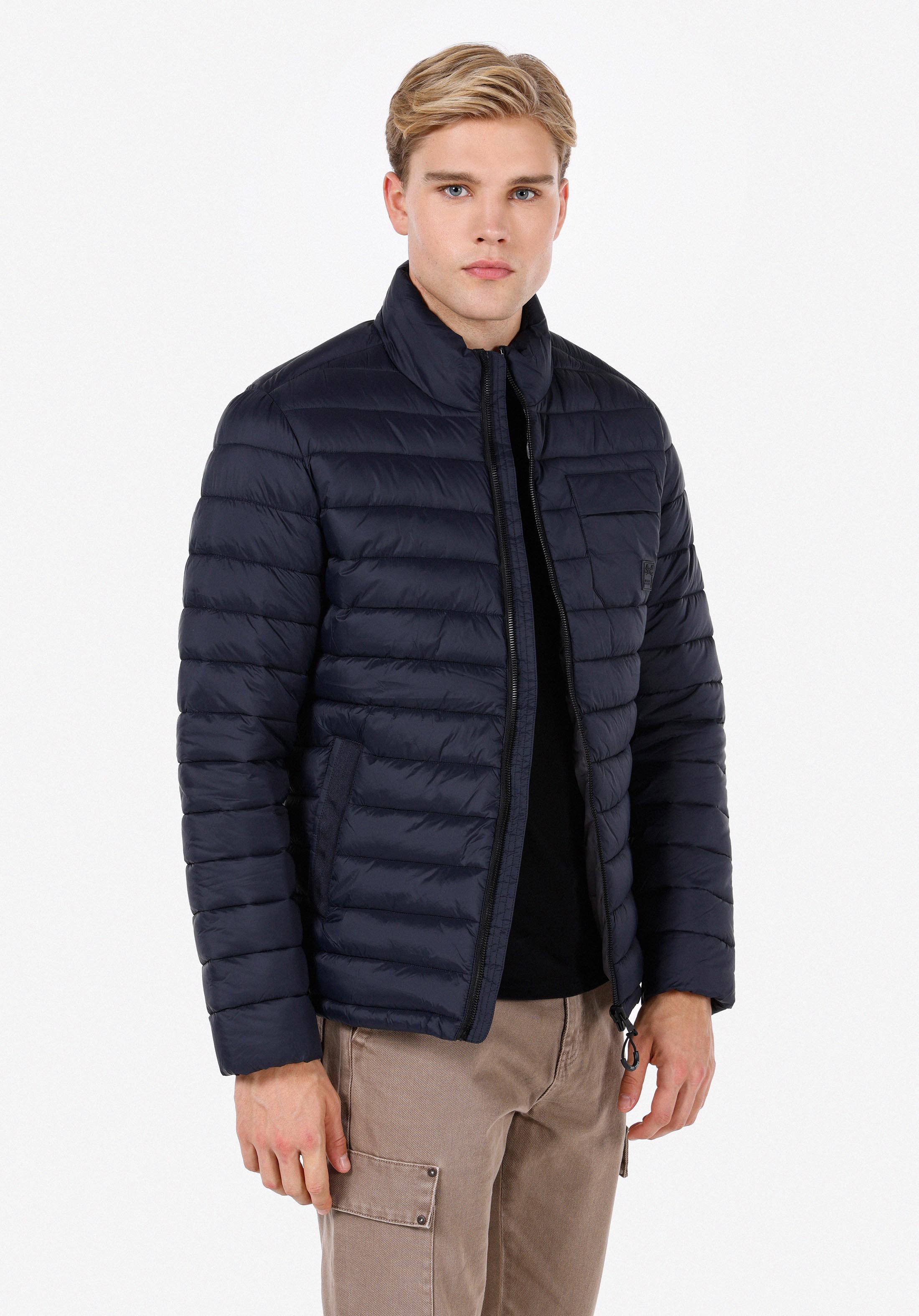 Slim Fit     Erkek Lacivert Mont