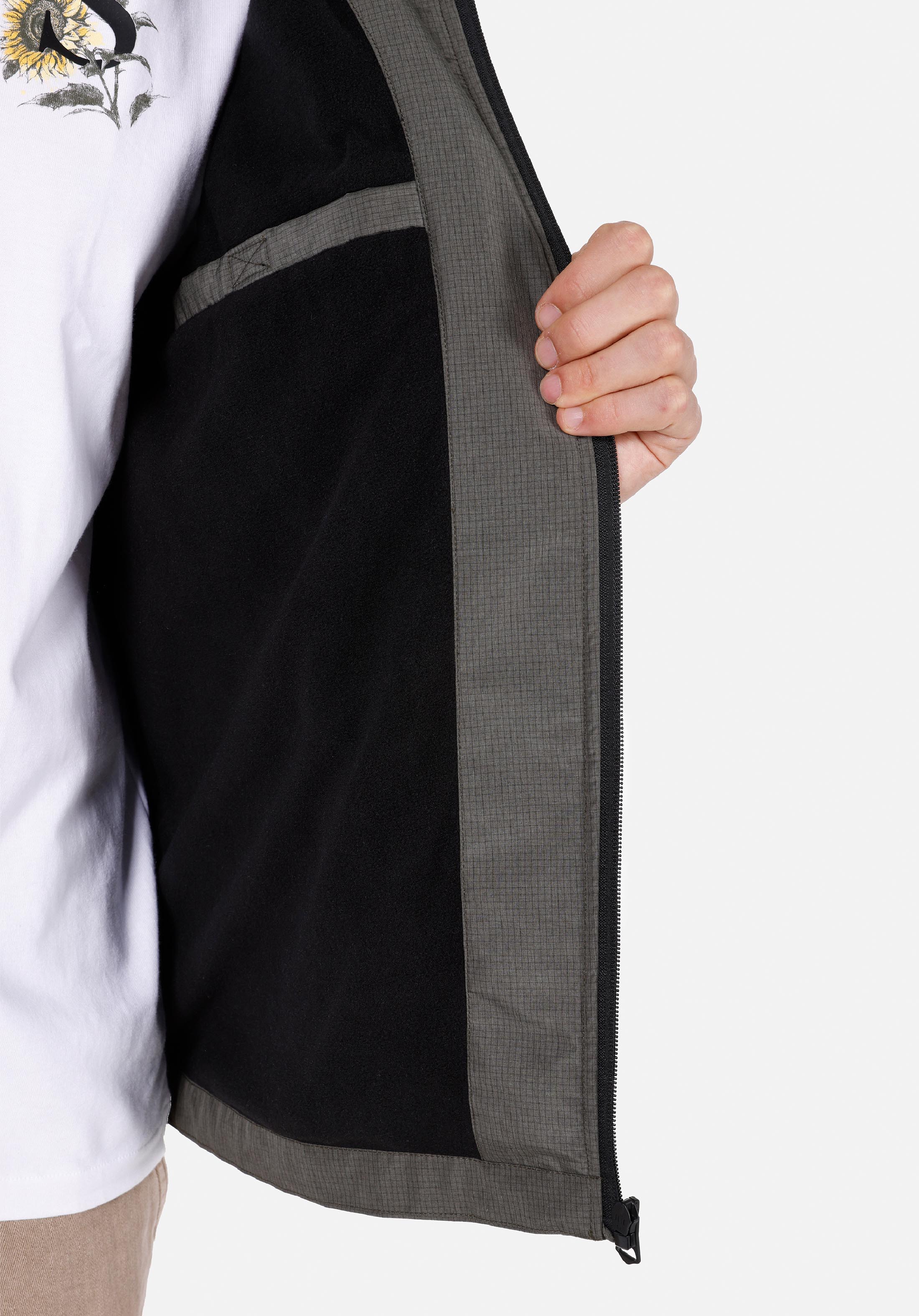 Regular Fit     Erkek Yeşil Yağmurluk