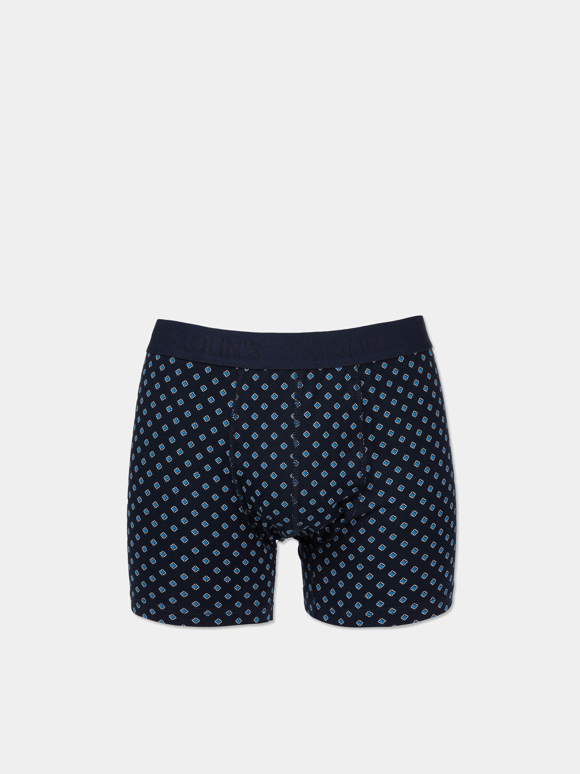 Modern Fit Baskılı Erkek Lacivert Boxer
