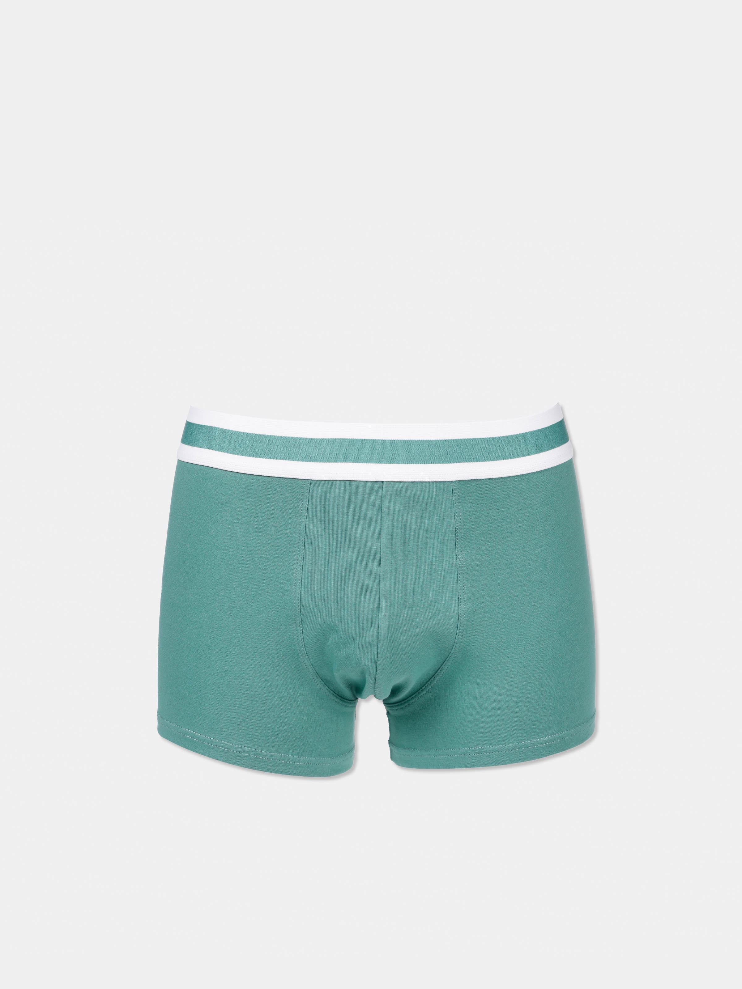 Modern Fit Baskılı Erkek Yeşil Boxer