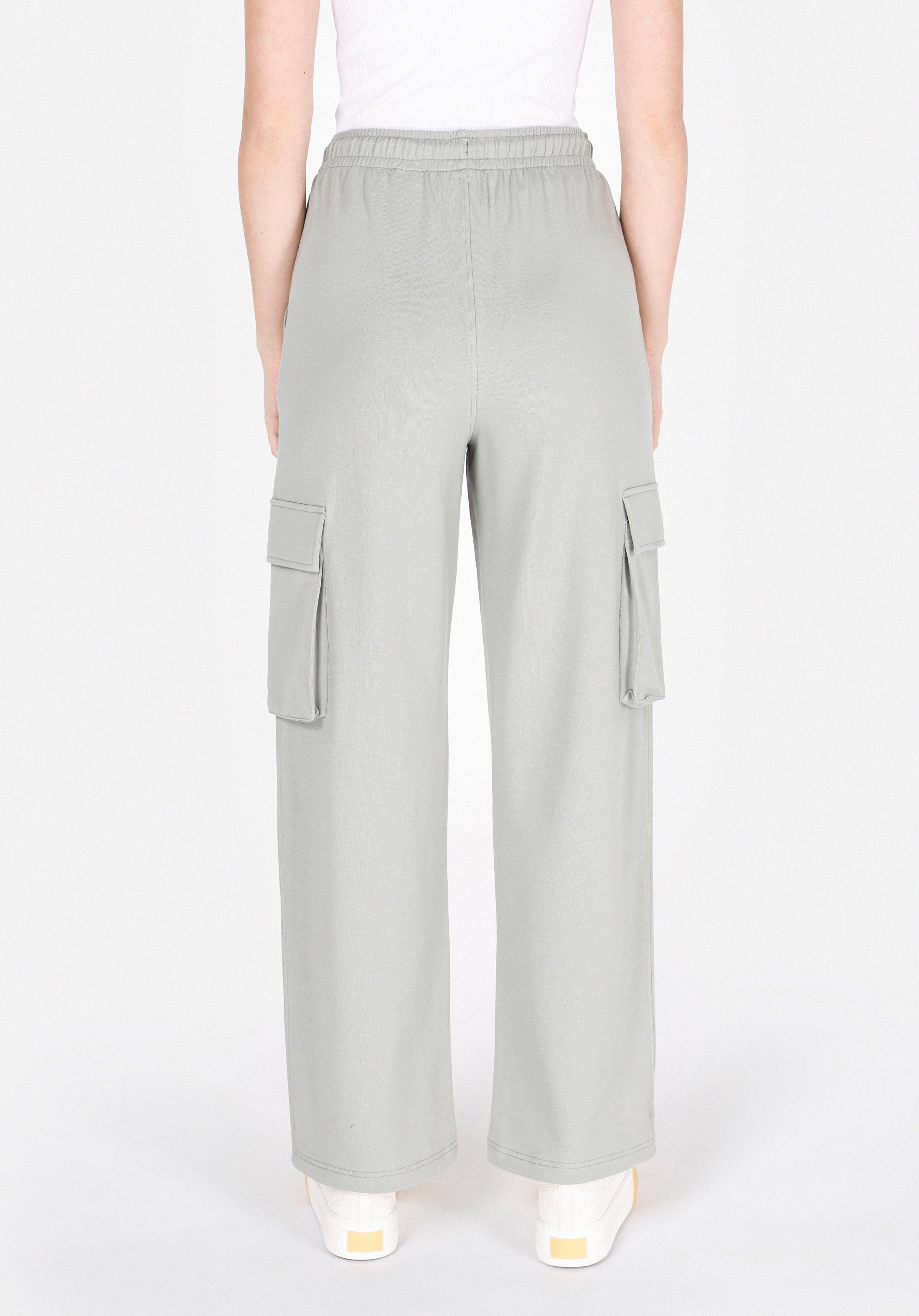 Regular Fit Orta Bel Düz Kadın Yeşil Eşofman Altı