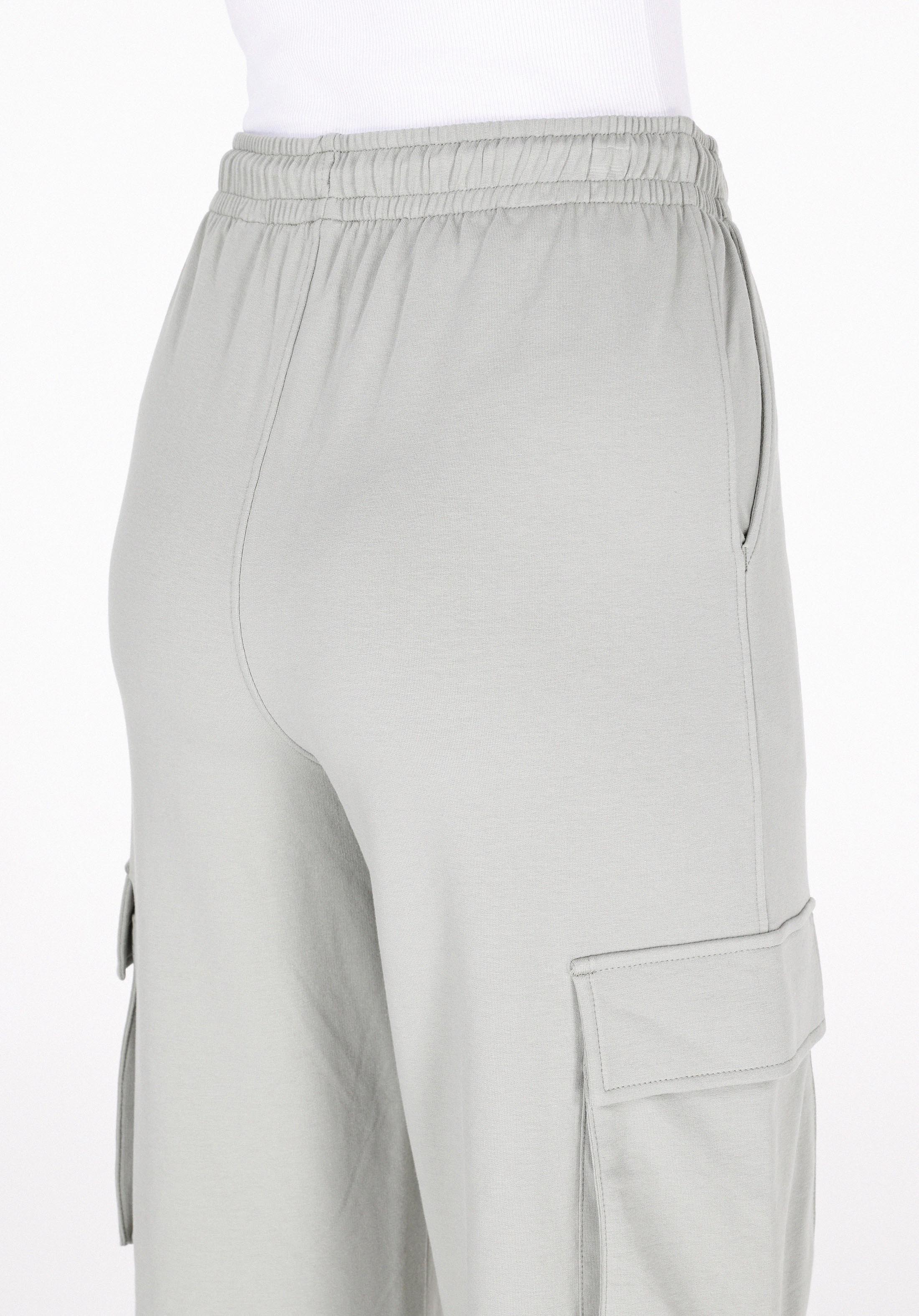 Regular Fit Orta Bel Düz Kadın Yeşil Eşofman Altı