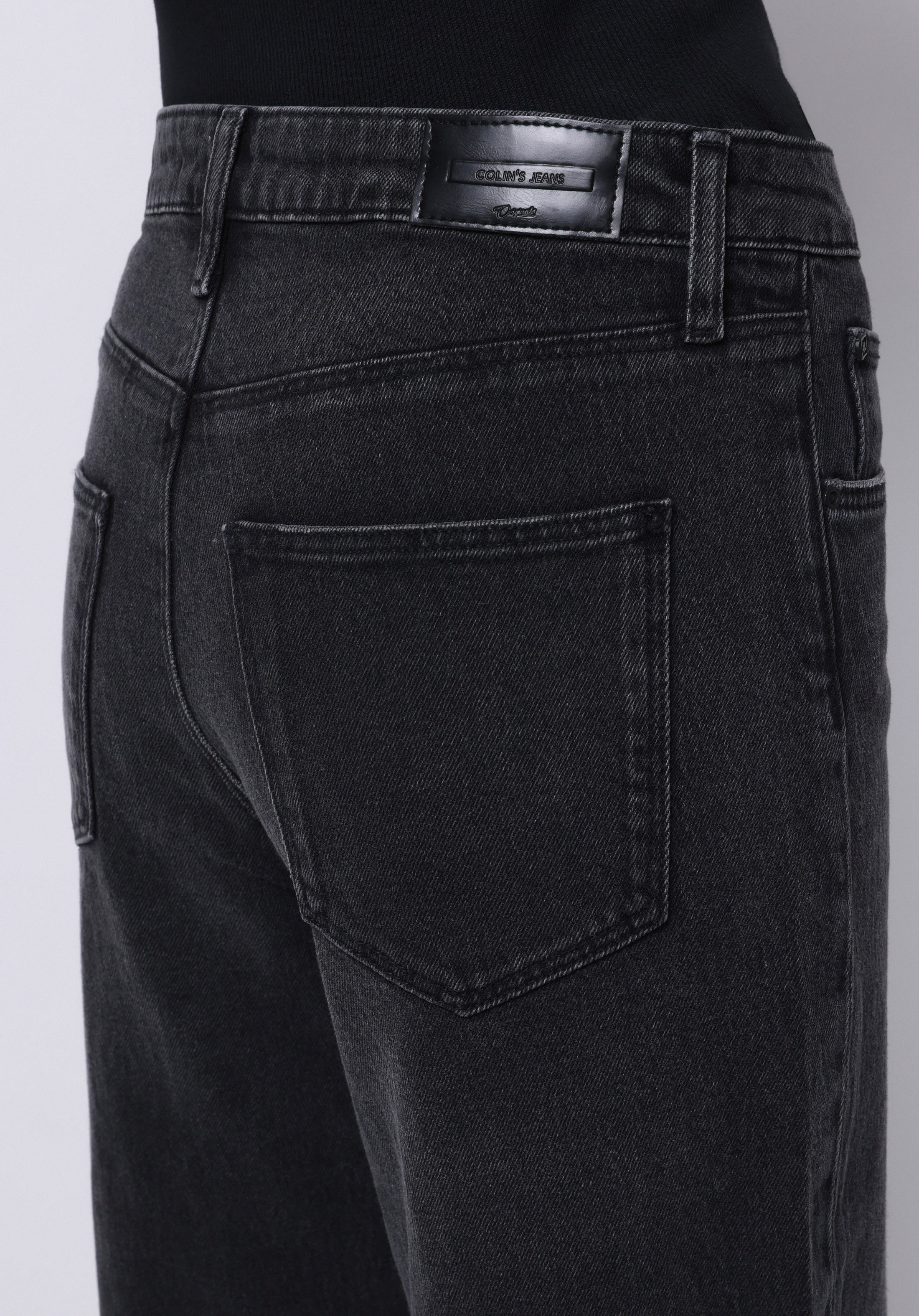 Regular Fit Yüksel Bel Geniş Paça Kadın İndigo Jean Pantolon