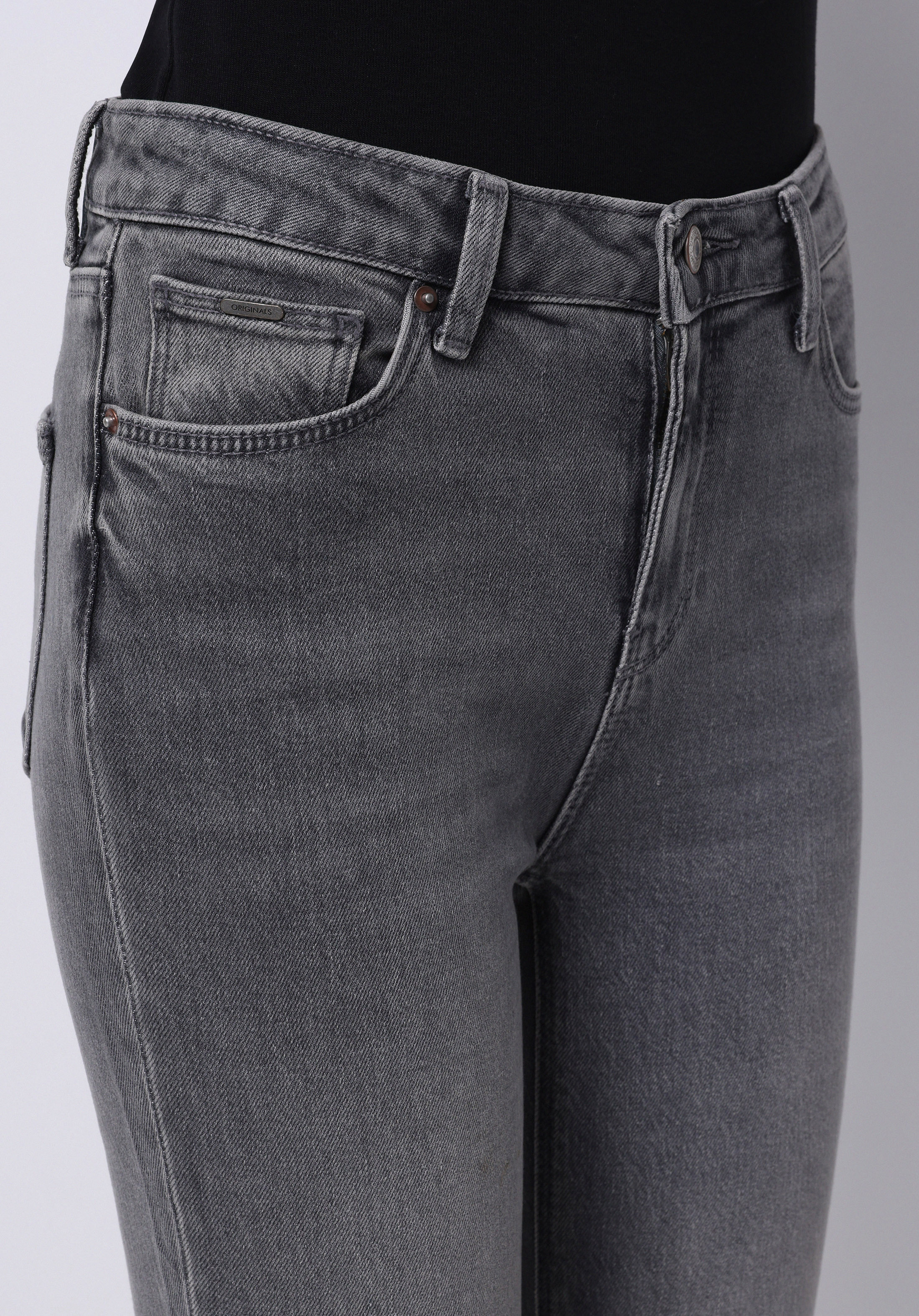 Slim Fit   Kadın Siyah Jean Pantolon