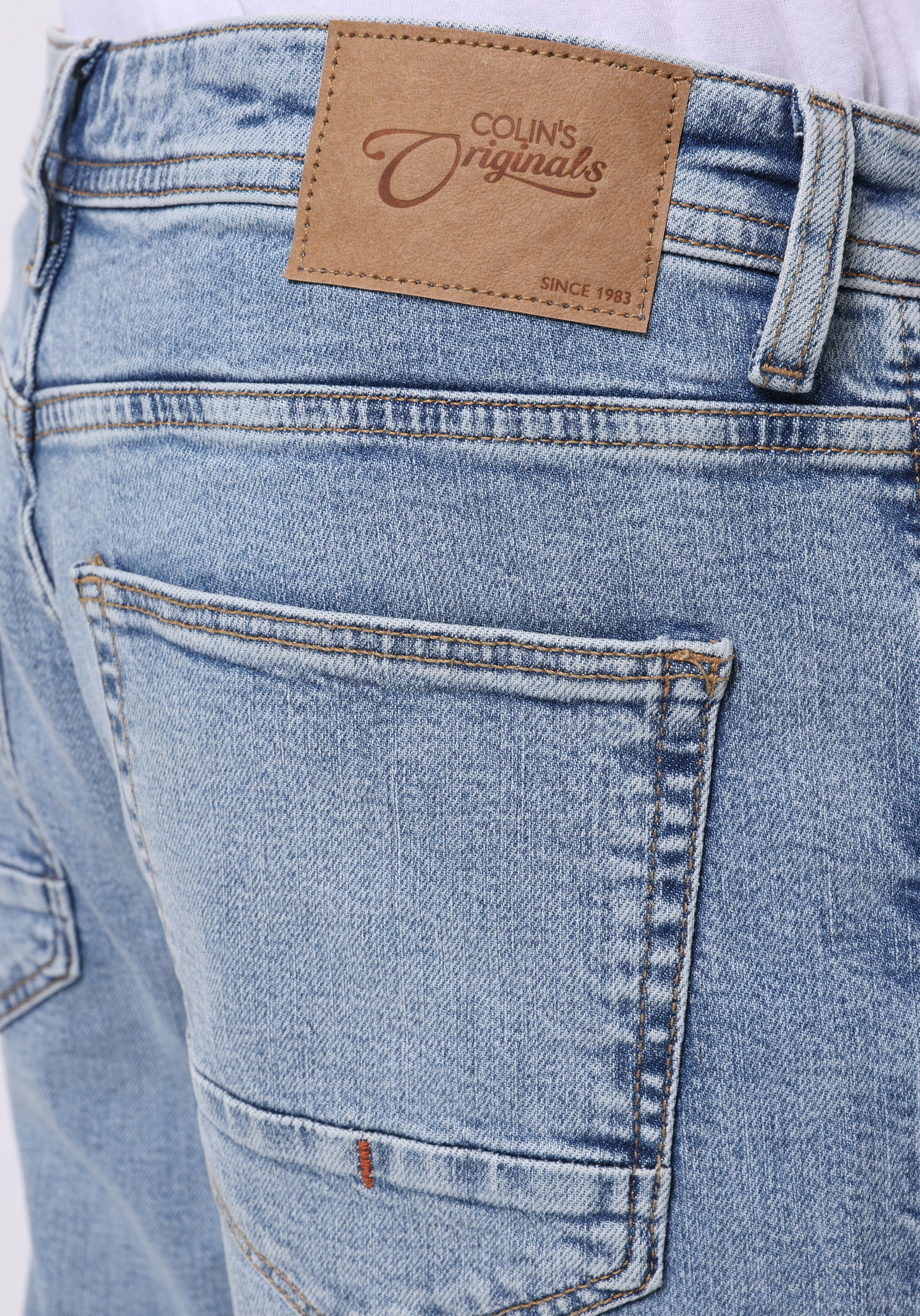 Straight Fit Düşük Bel Düz Paça Erkek İndigo Jean Pantolon