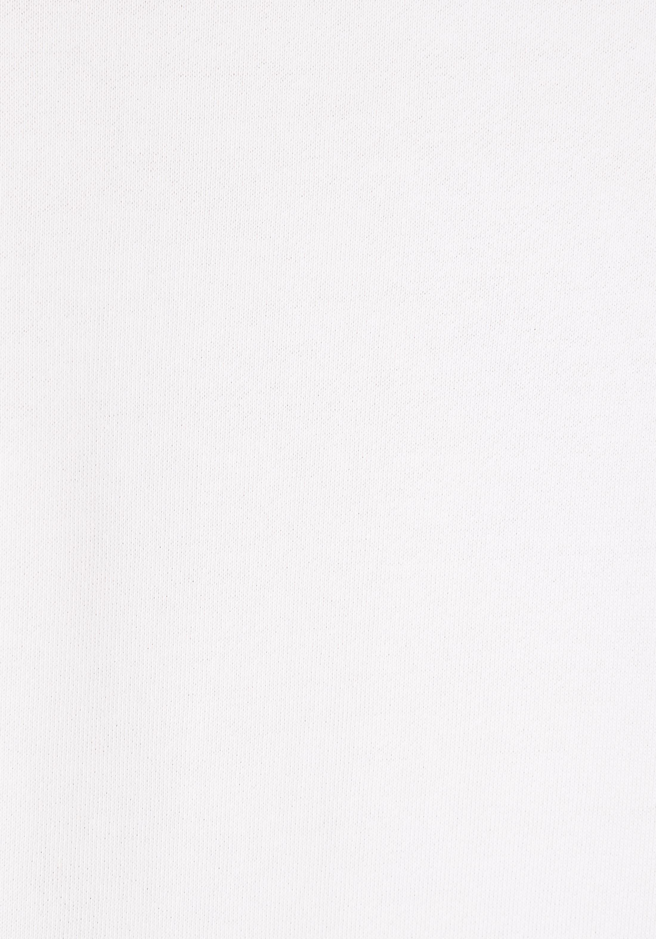 Regular Fit Yuvarlak Yaka Nakışlı Kadın Beyaz Sweatshirt