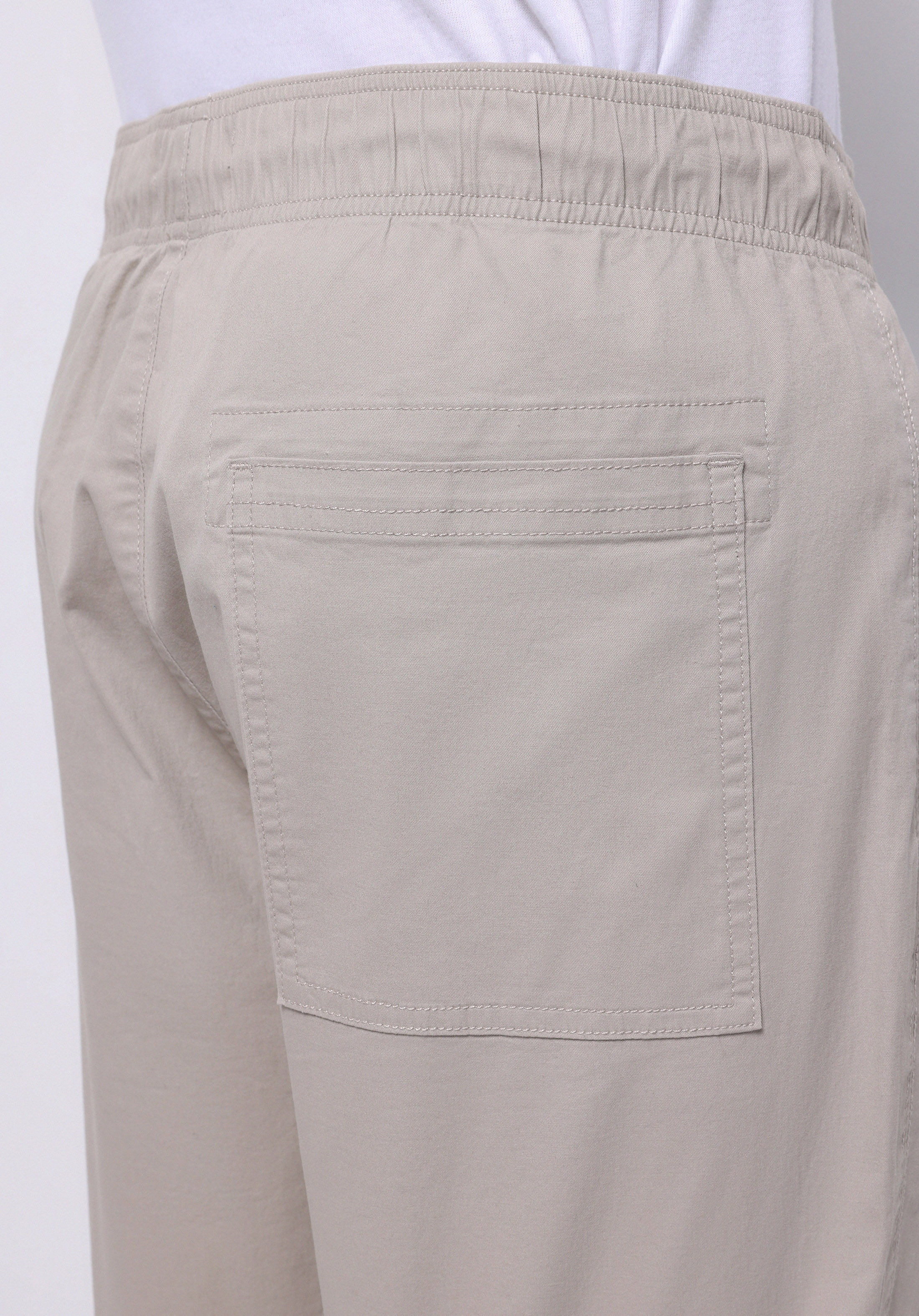 Comfort Fit Orta Bel Uzun Paça Erkek Bej  Pantolon