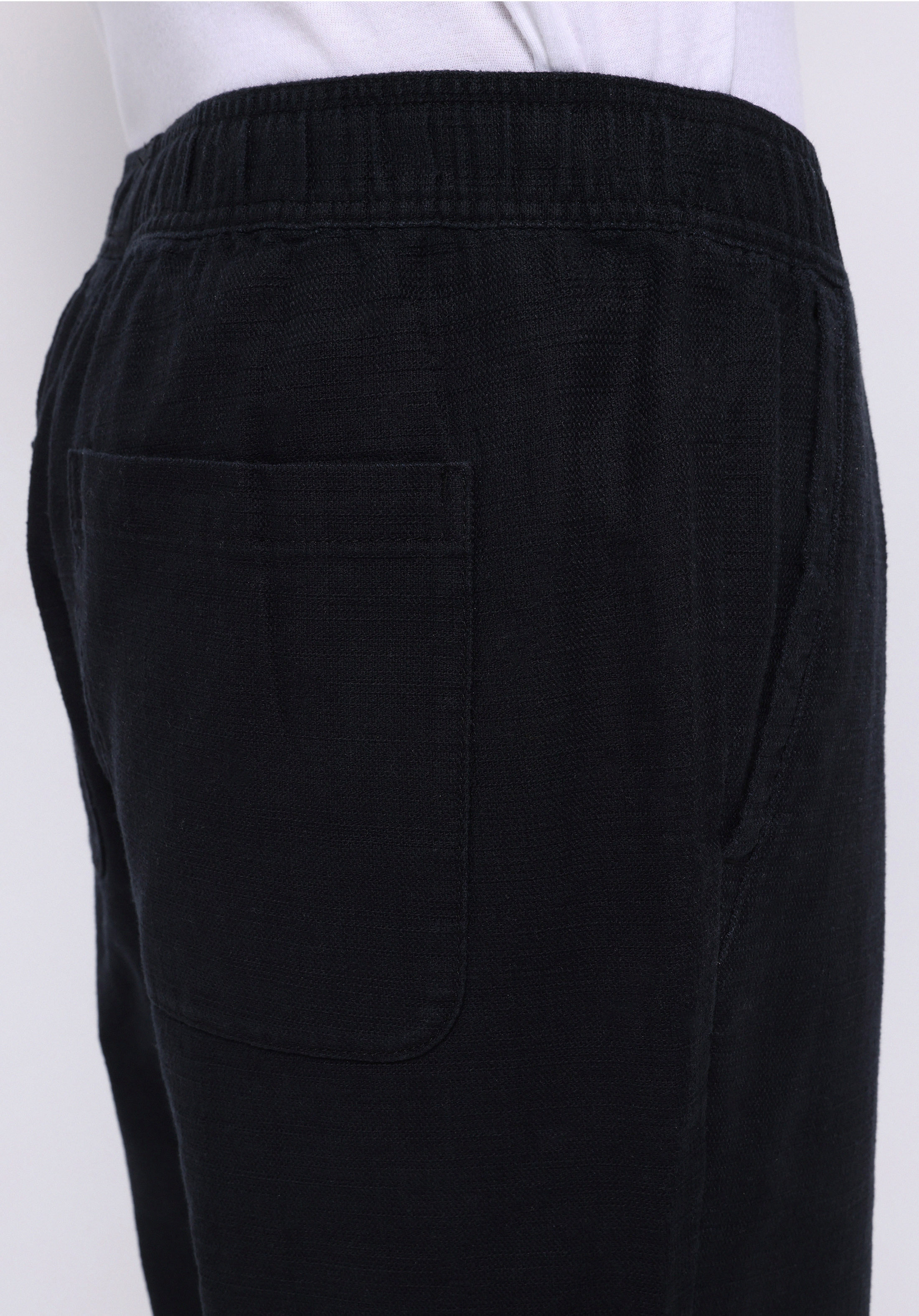 Regular Fit Orta Bel Uzun Paça Erkek Siyah  Pantolon