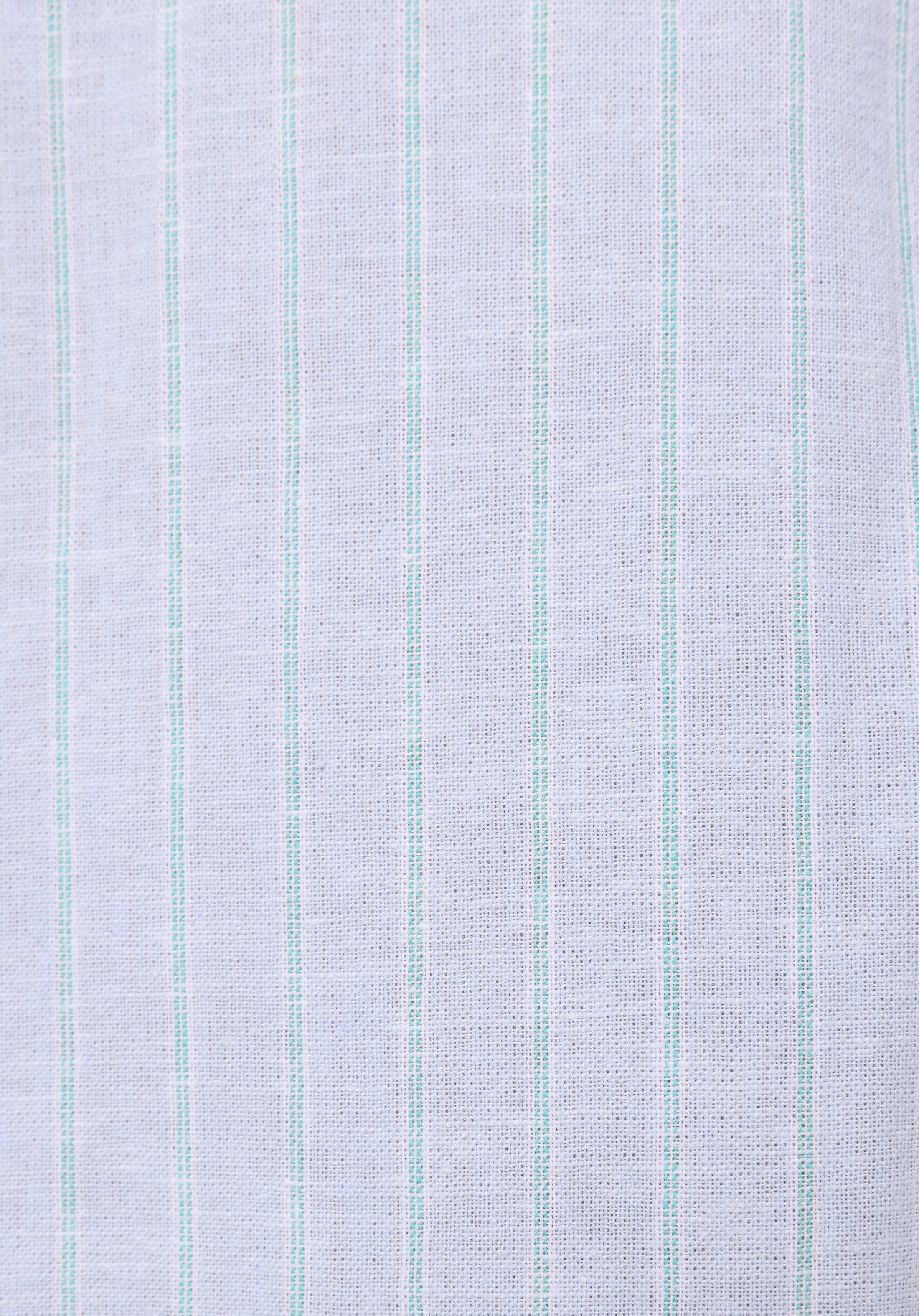 Regular Fit Shirt Neck Düz Erkek Keten Karışımlı Açik mavi Uzun Kol Gömlek