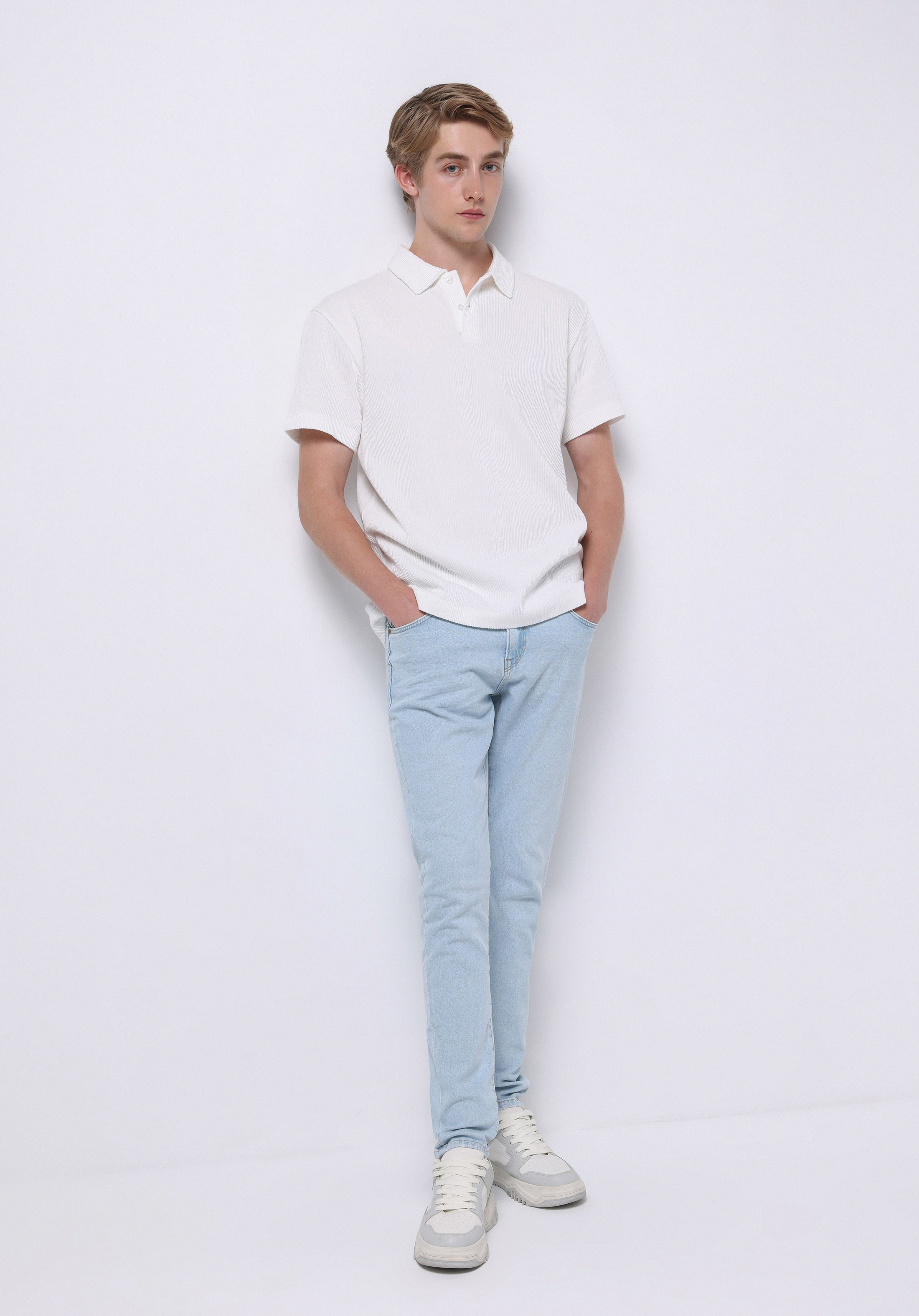 Slim Fit   Erkek İndigo Jean Pantolon