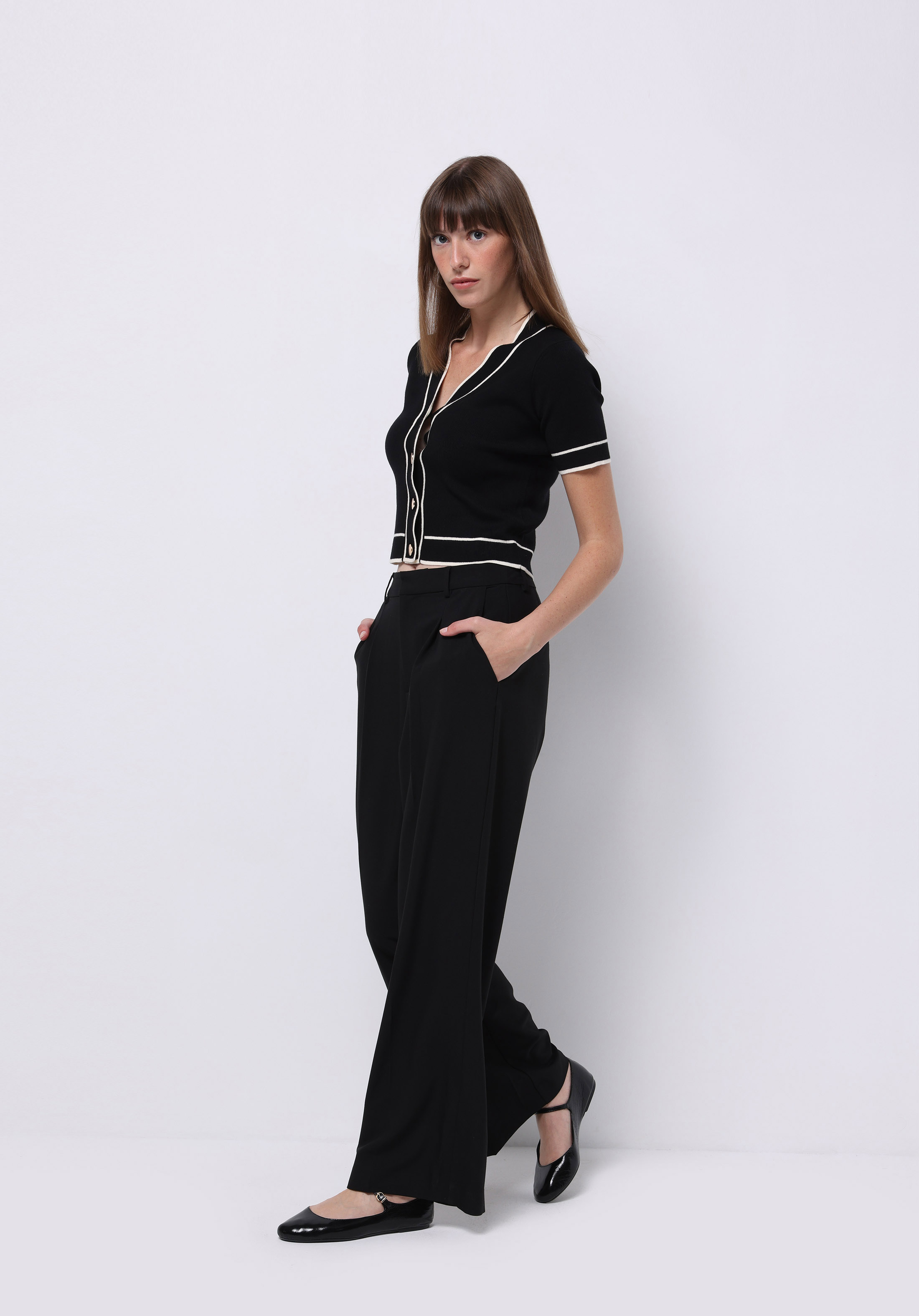 Regular Fit   Kadın Siyah Hırka