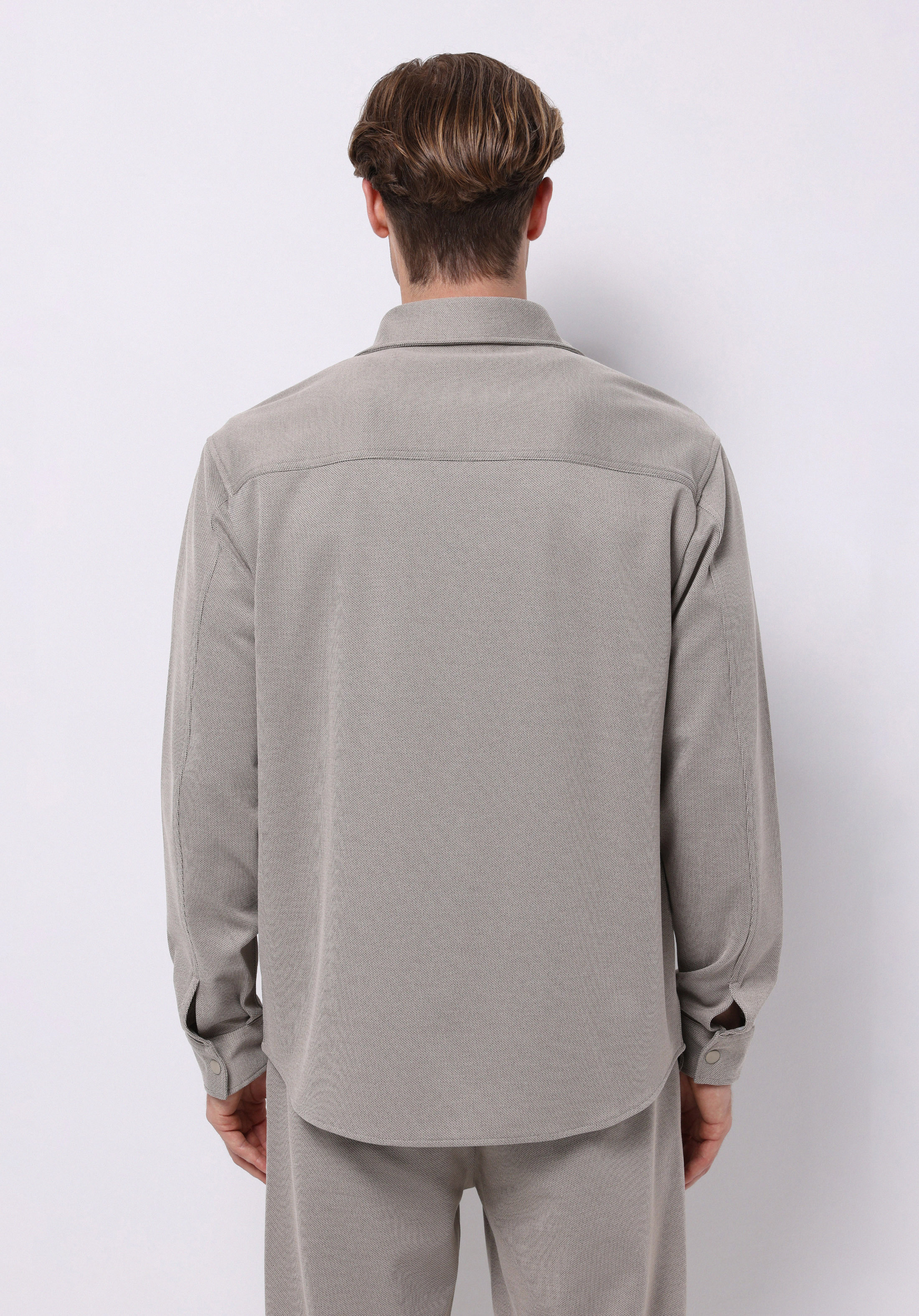 Regular Fit   Erkek Bej Shacket