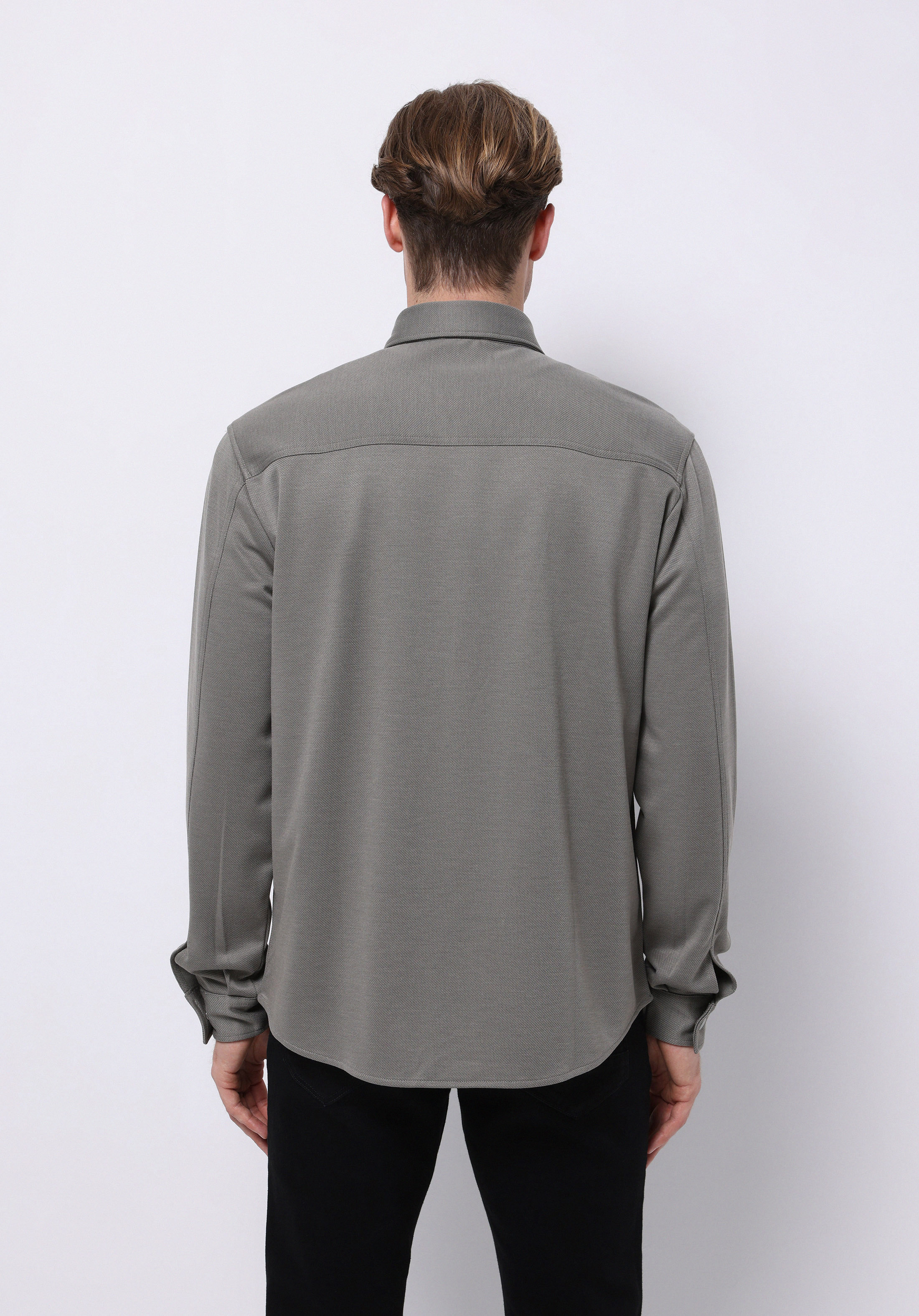 Regular Fit   Erkek Yeşil Shacket